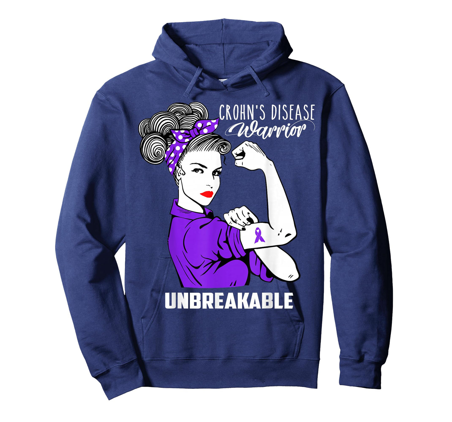Crohns Disease Warrior Unbreakable Shirt Awareness Gift T-Shirt