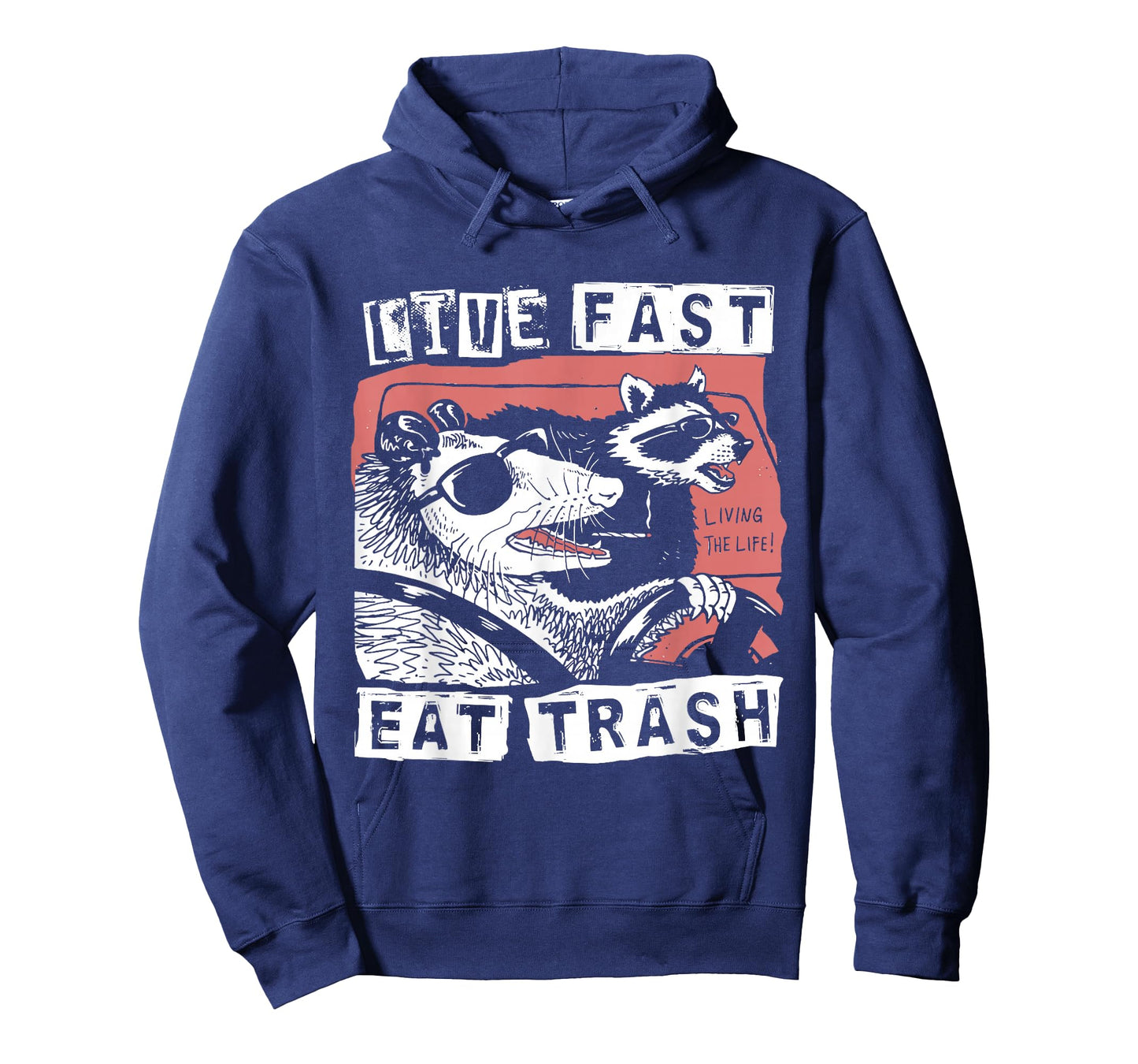 Funny Possum Raccoon Live Fast Eat Trash Street Cats Squad T-Shirt