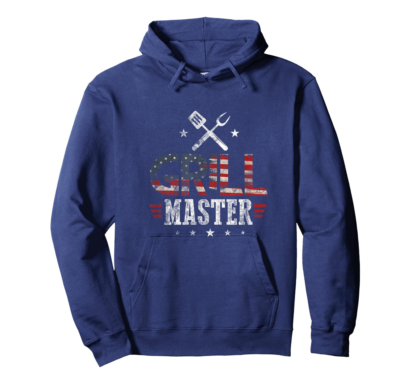 Grill Master USA Flag Patriotic Barbeque BBQ 4th of July T-Shirt