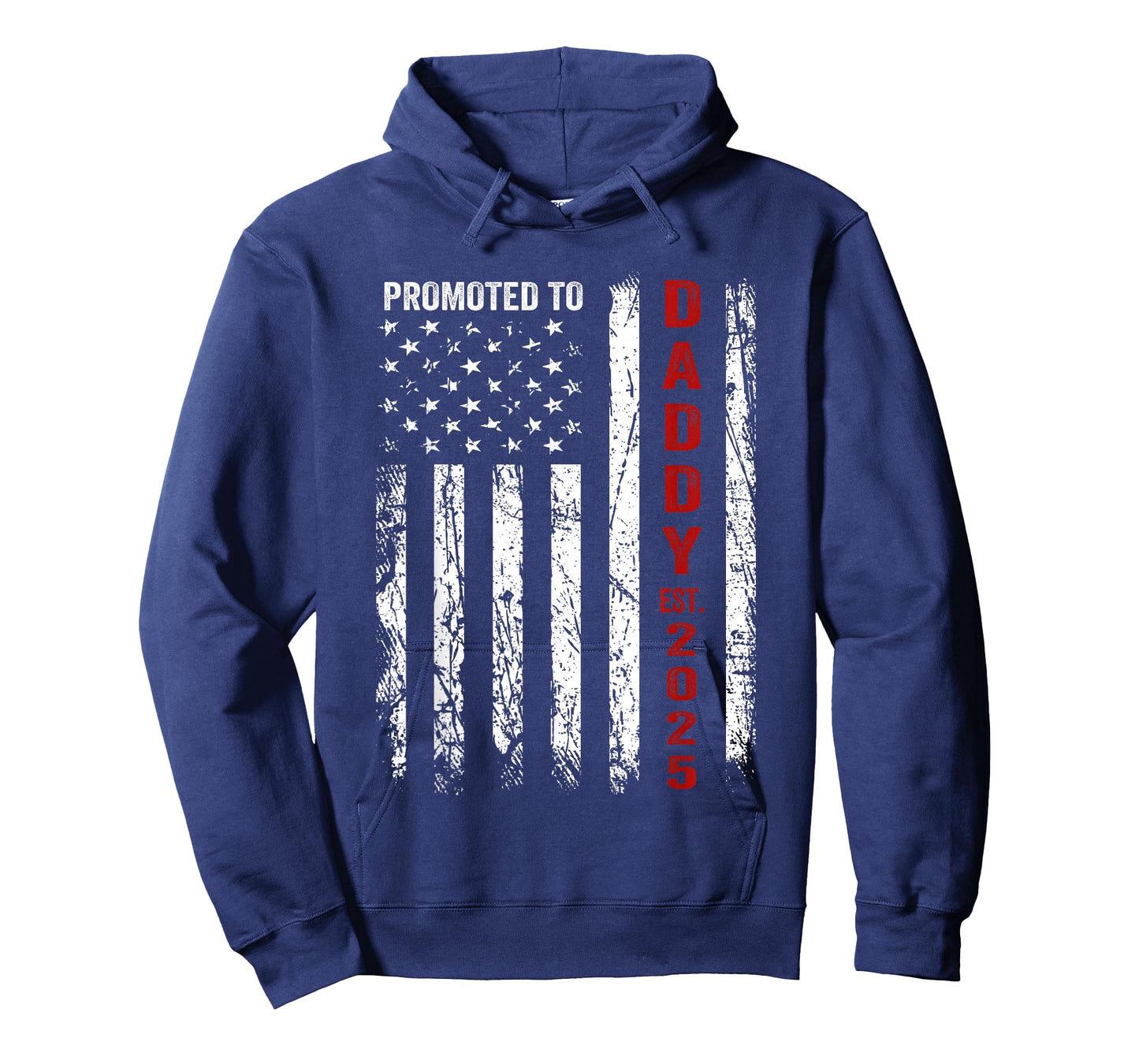 Patriotic Dad Promoted to Daddy Est 2025 New Dad 2025 T-Shirt