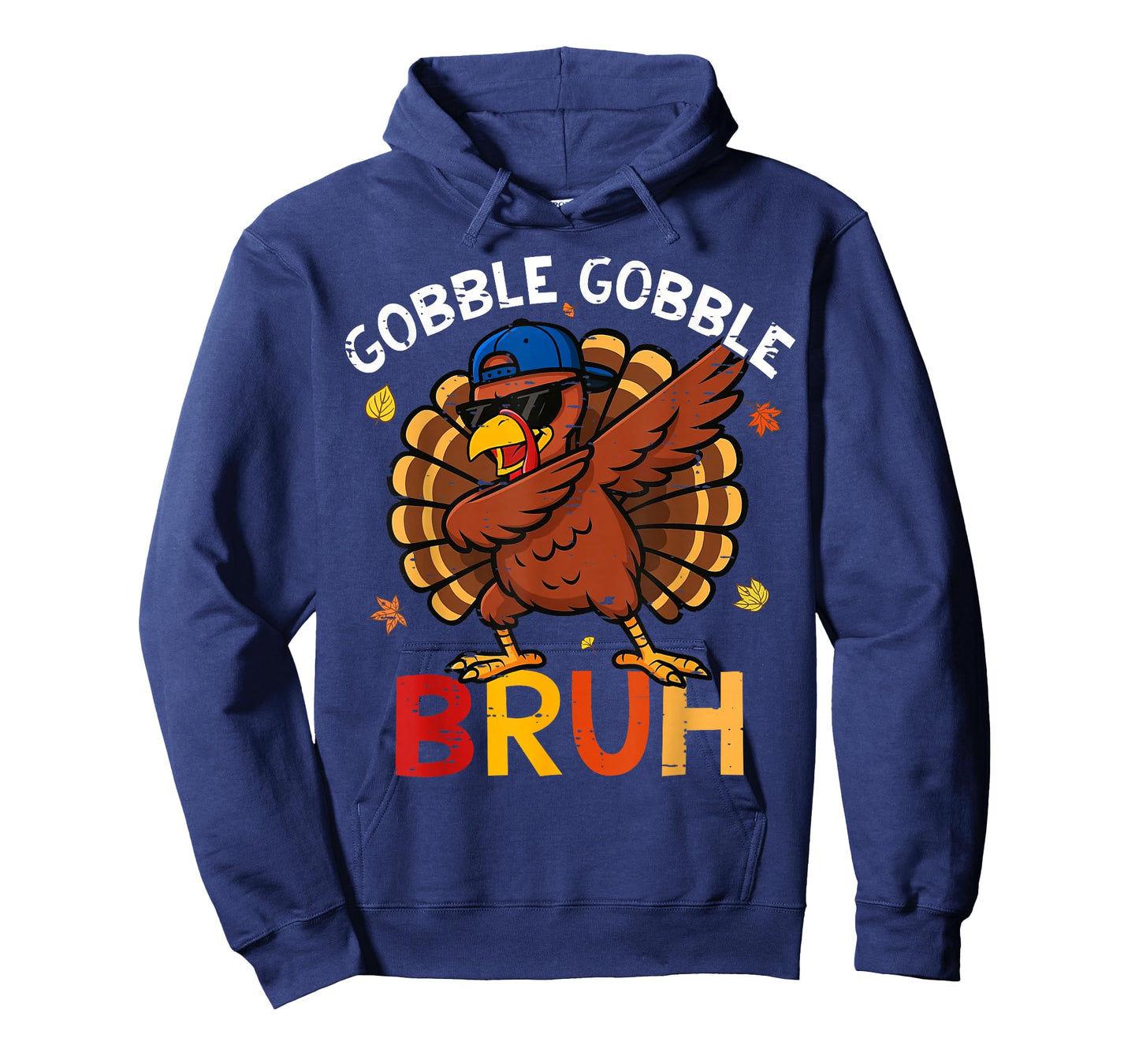 Bruh Funny Thanksgiving Dabbing Turkey Gobble Shirt Boy Kids T-Shirt