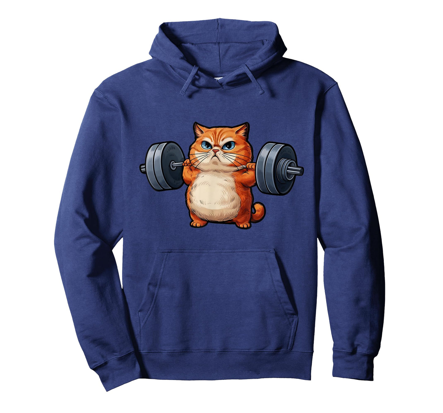 Cat Weightlifting T-Shirt- Funny Cat Workout and Fitness Tee T-Shirt