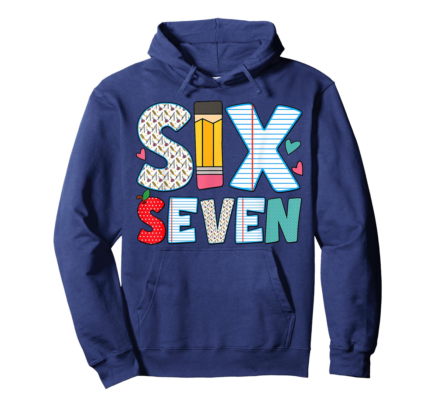 Funny Six Seven 6 7 Meme Teacher Design for Women Girls T-Shirt