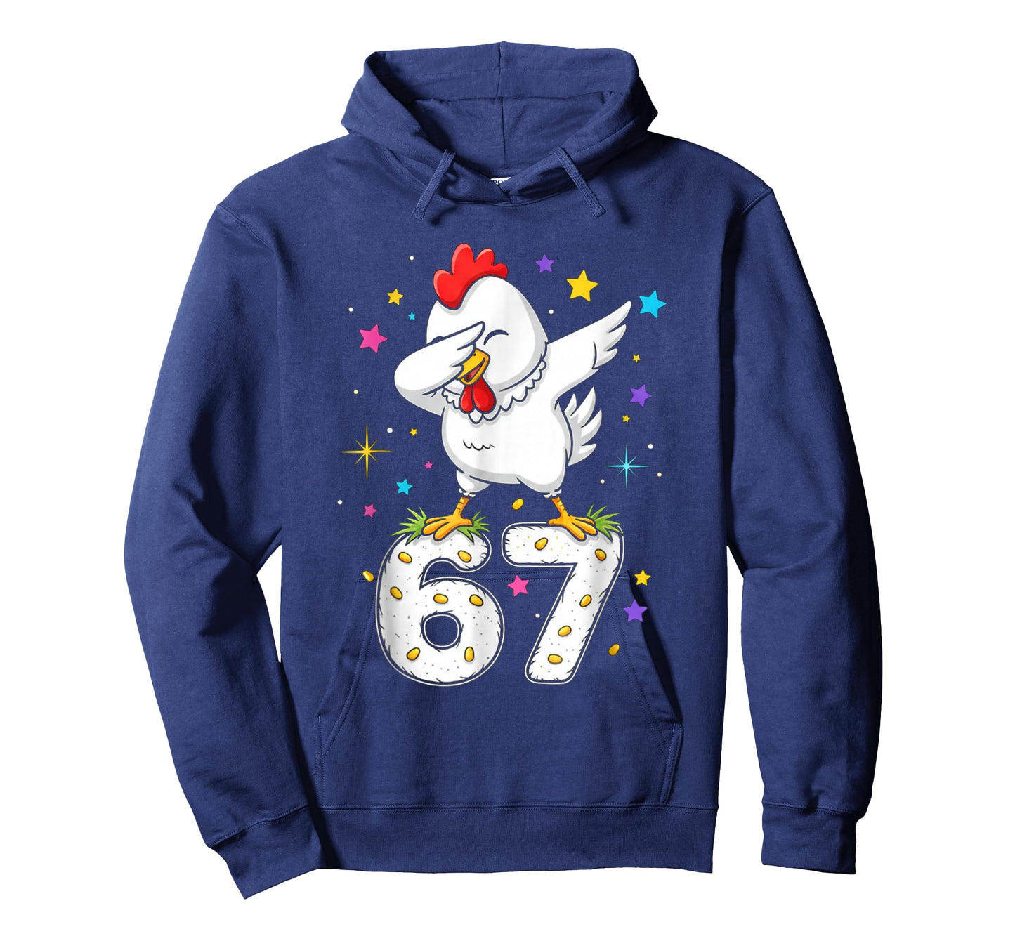 Dabbing Chicken 67 Funny Six Seven Gen Z Slang Meme Cute T-Shirt
