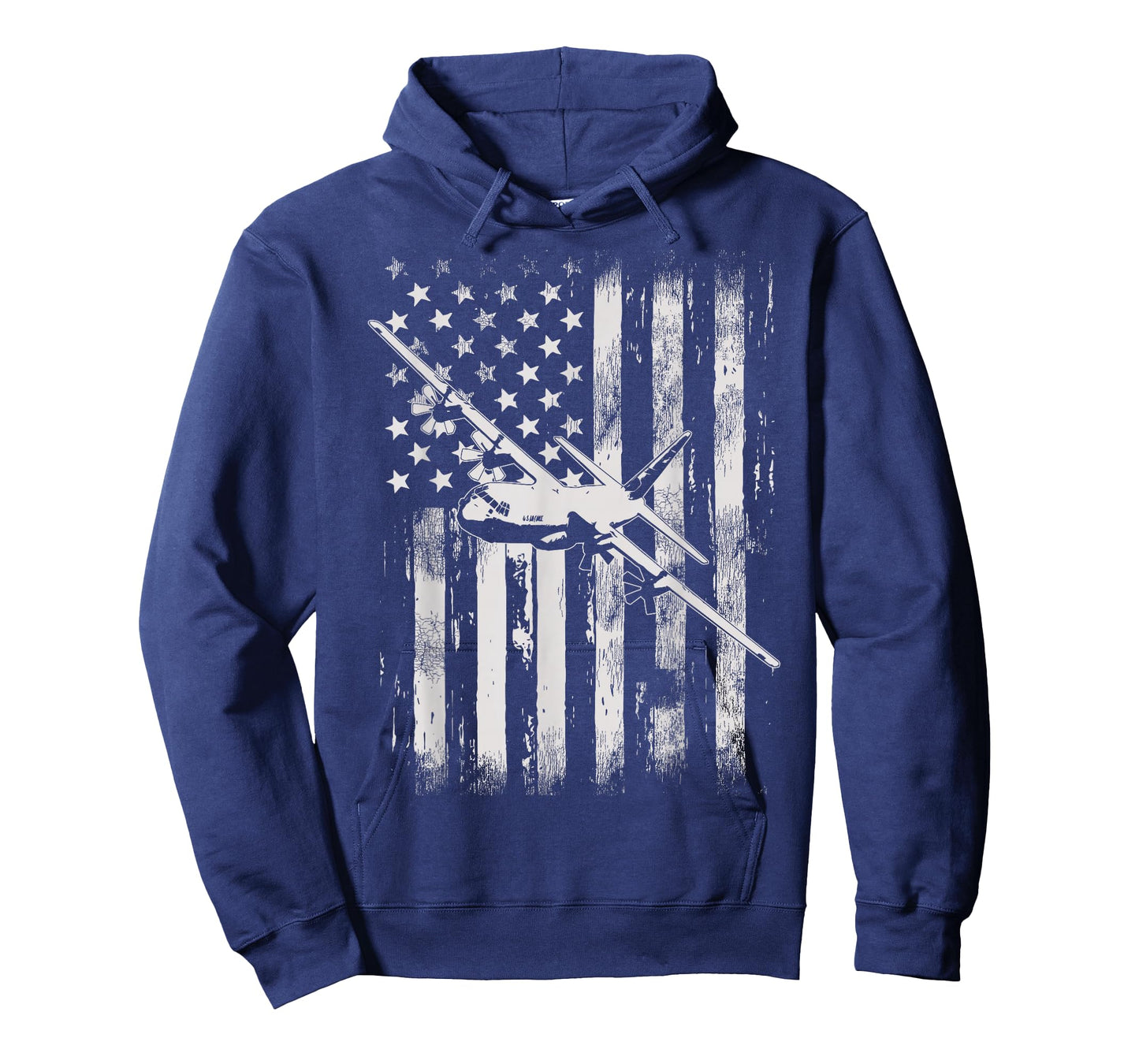 C-130 Hercules Military Aircraft American Flag T-Shirt