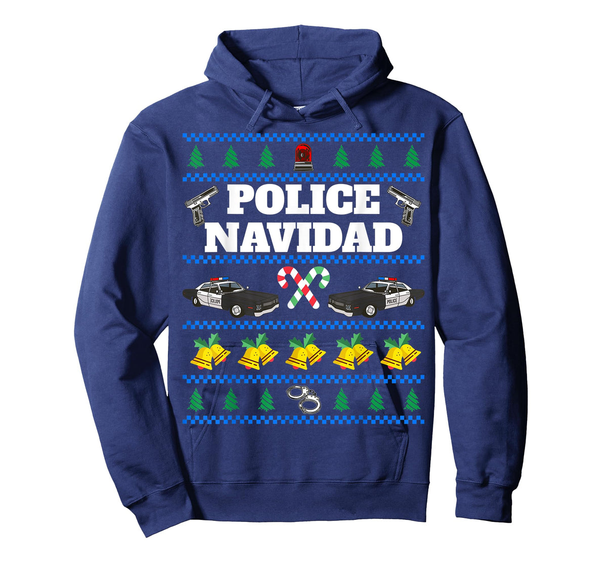 Police Navidad Ugly Christmas Sweater T-Shirt