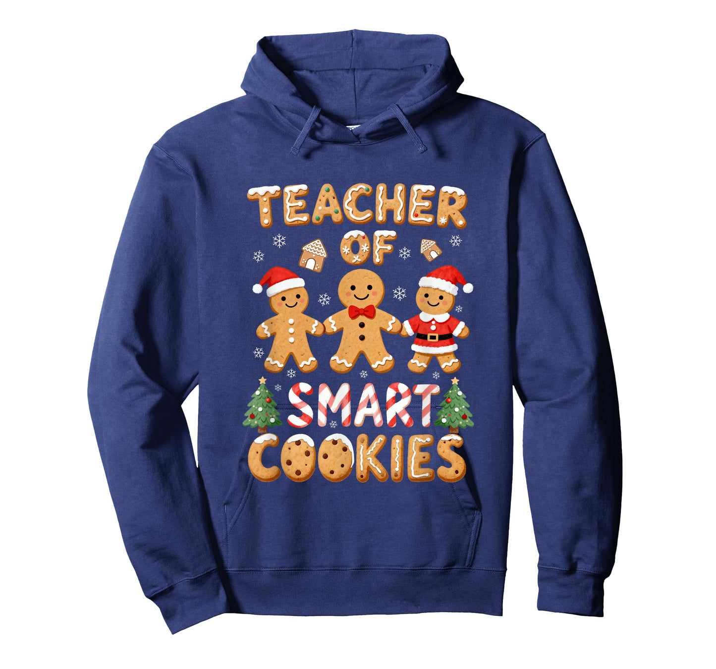 Christmas Teacher of Smart Cookies Gingerbread Man Teaching T-Shirt