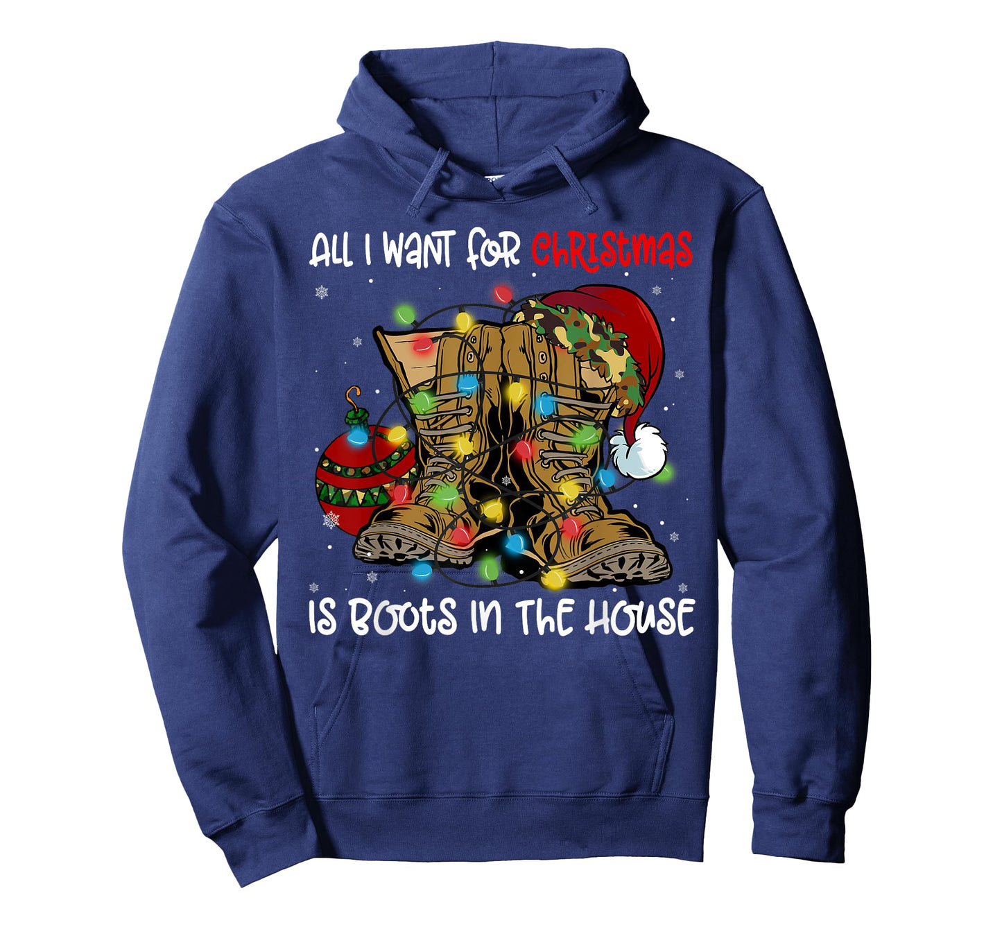 All I Want For Christmas Is Boots In The House Santa Hat T-Shirt