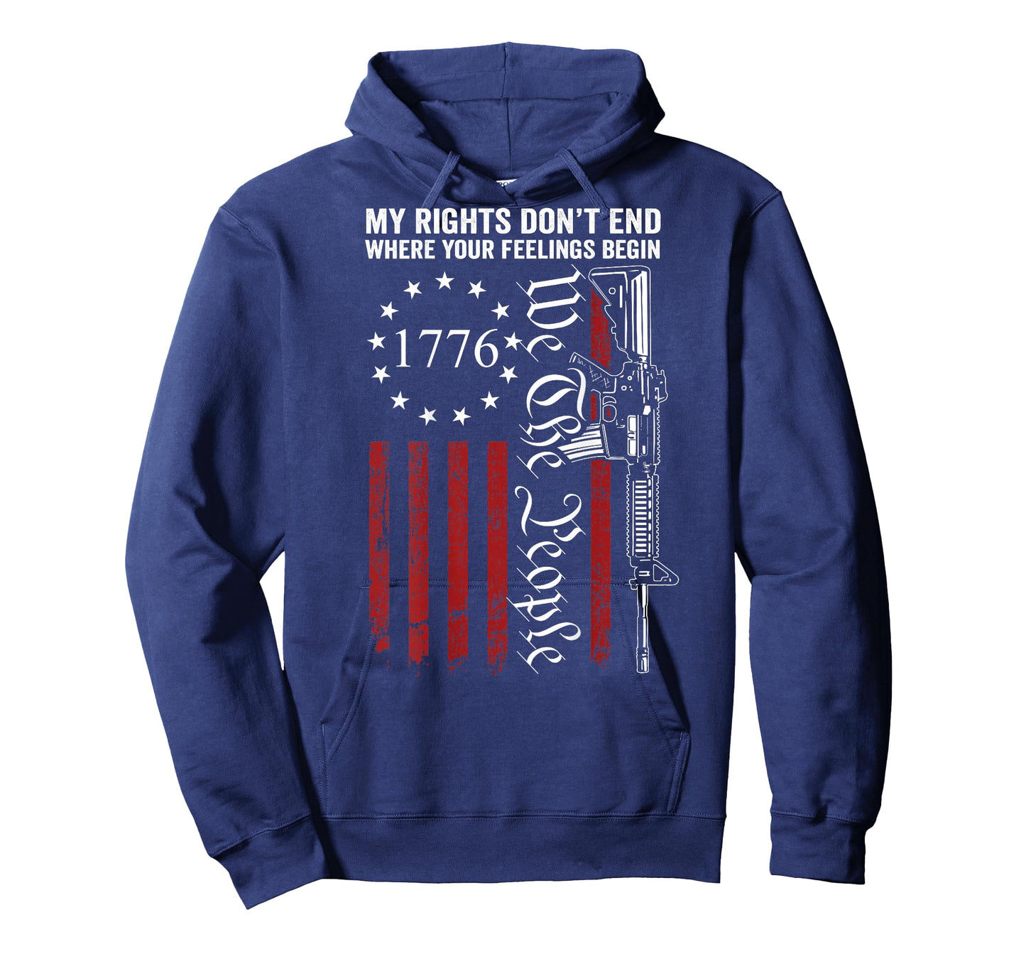 My Rights Don't End Where Your Feelings Begin Gun (ON BACK) T-Shirt