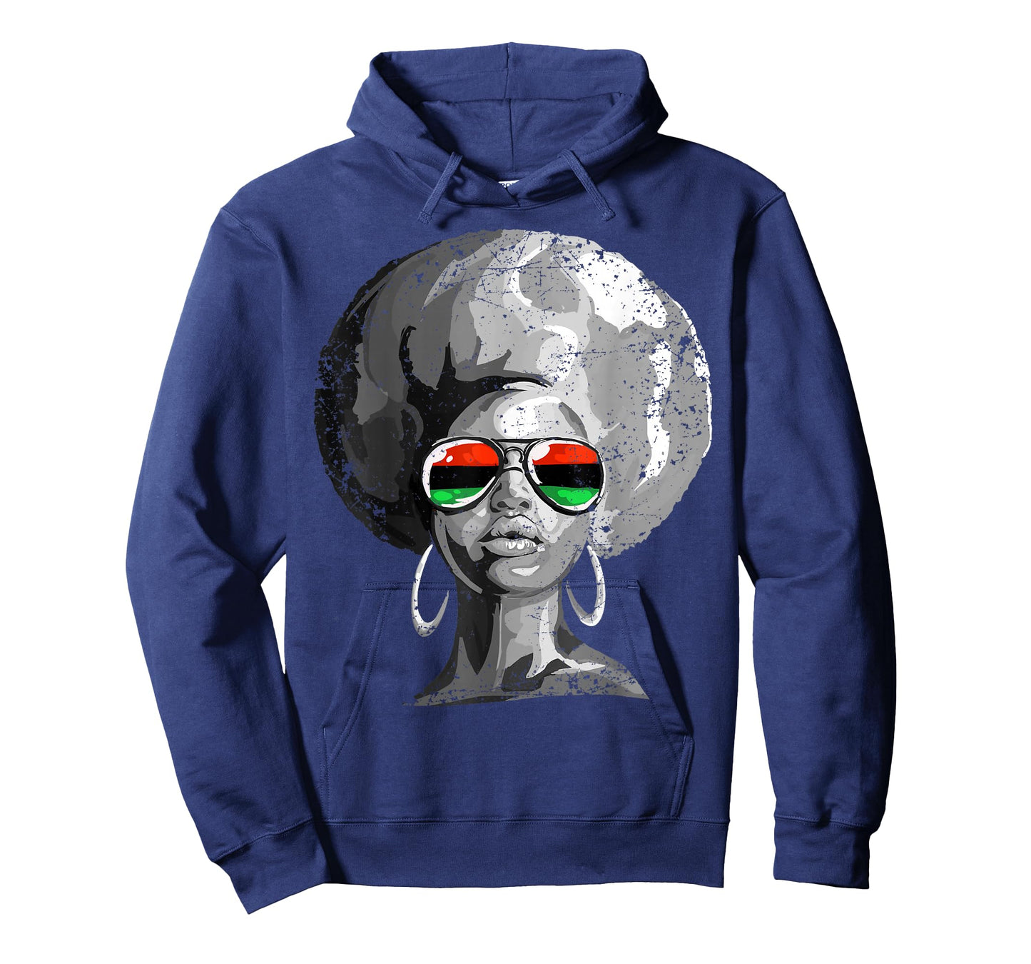 Black Queen Afro Woman Face T-Shirt
