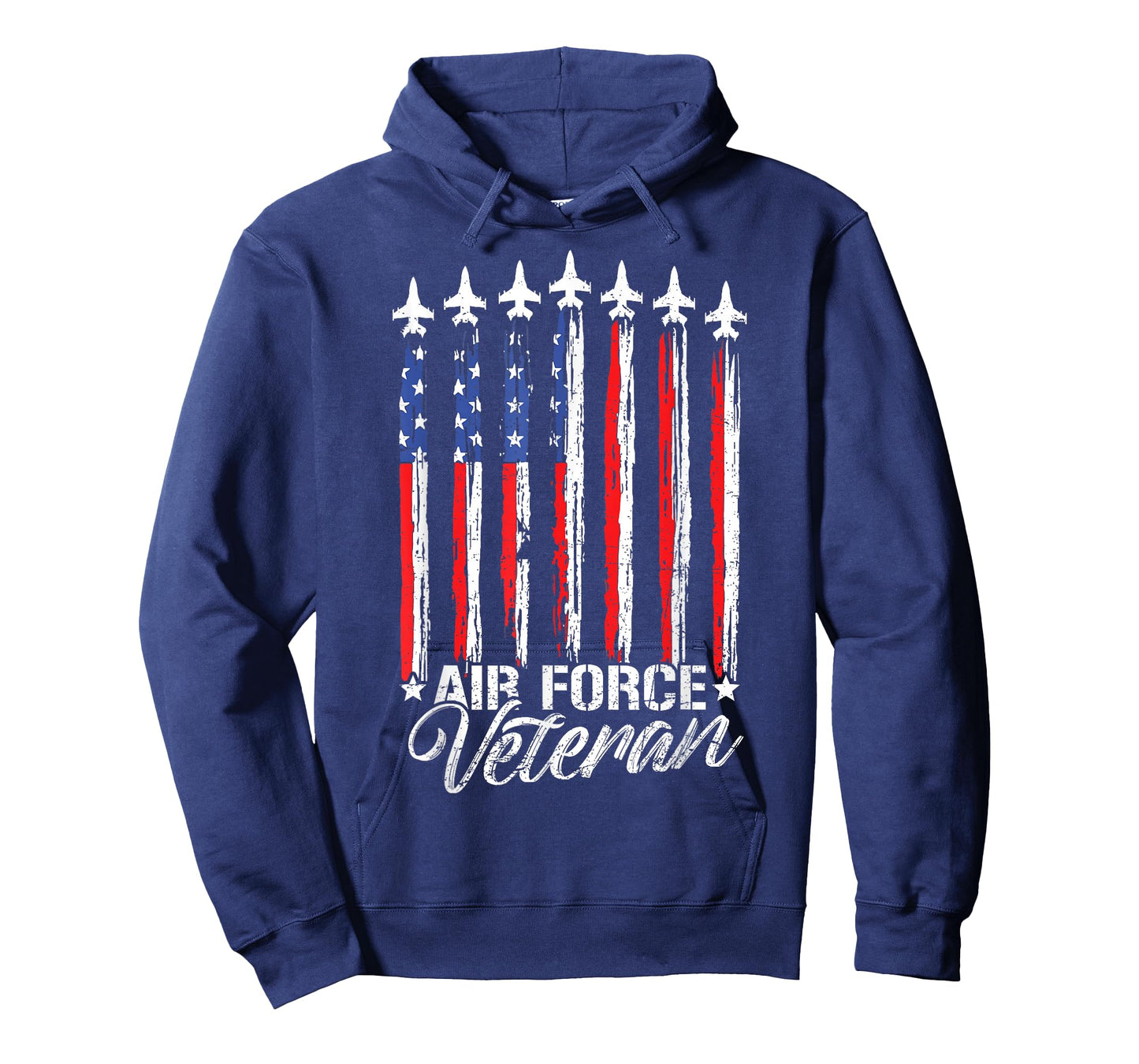 Patriotic US Air Force Veteran Flag USA American USAF T-Shirt