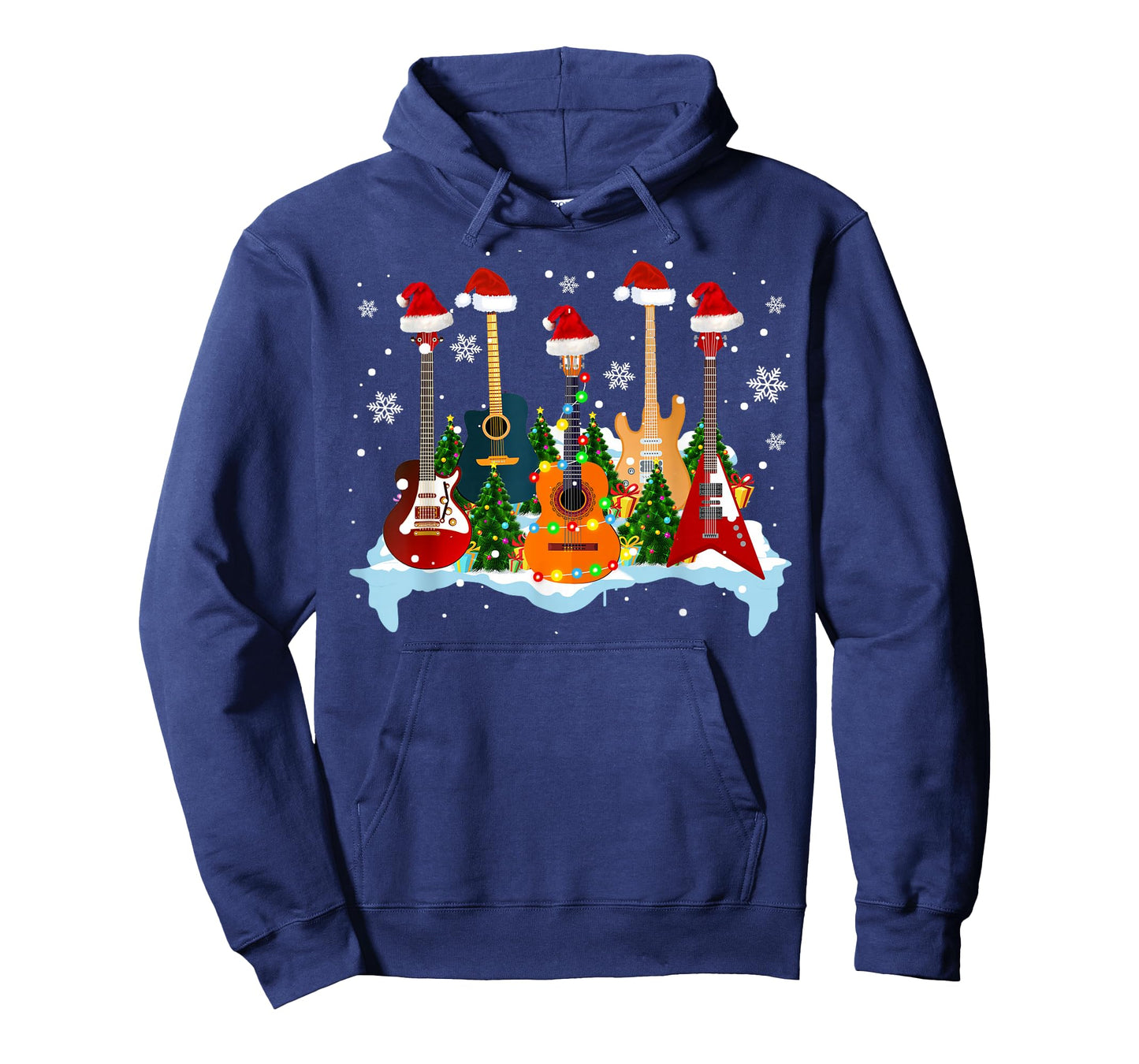 Christmas Guitar Tree Funny Guitarist Christmas T-Shirt