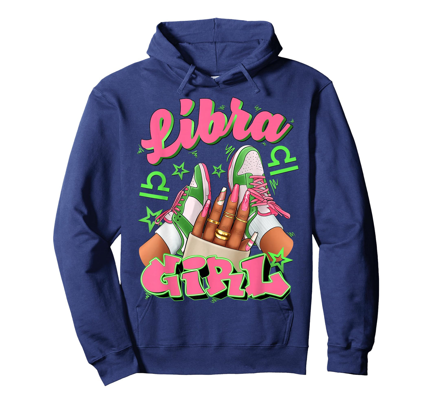 Libra Girl Birthday Queen Sneakers Astrology Zodiac T-Shirt