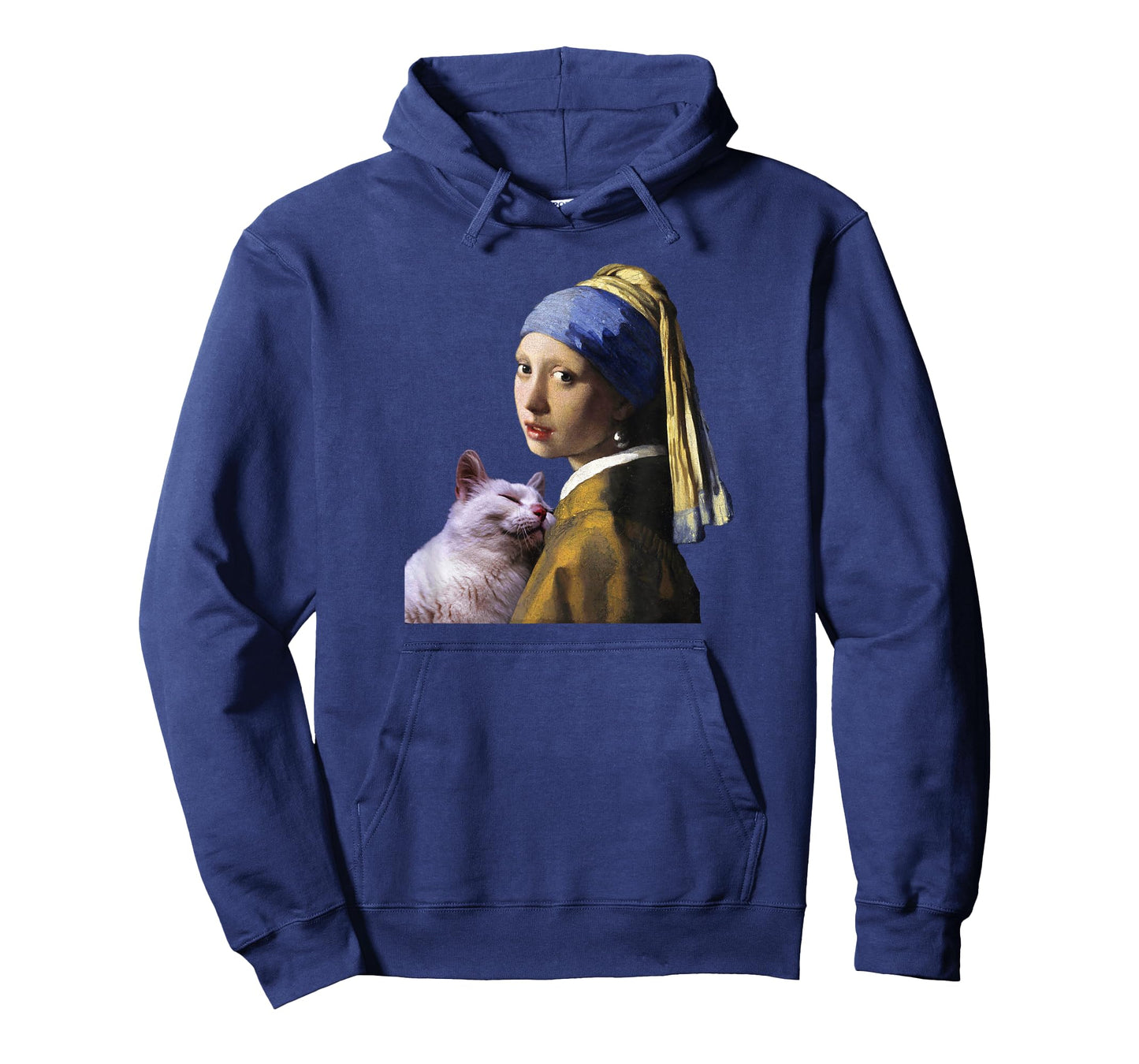 Girl With a Pearl Earring Cat Famous Painting Art Teacher T-Shirt