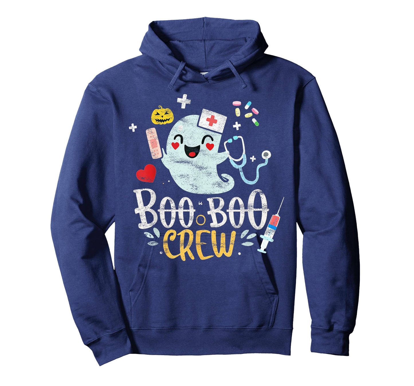 Boo Boo Crew - Doctor Halloween Costume Nurse Ghost T-Shirt