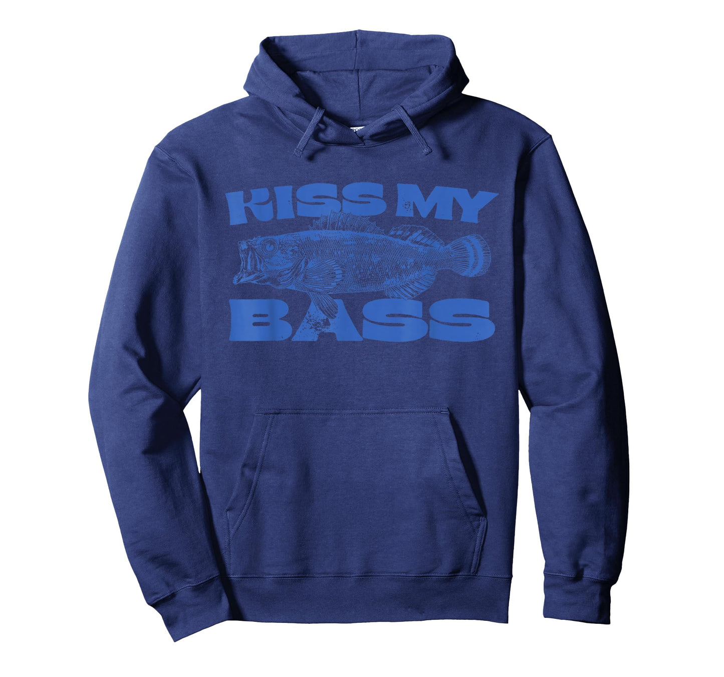 Funny Kiss My-Bass Fishing Lover Bass Fisher Womens Mens T-Shirt