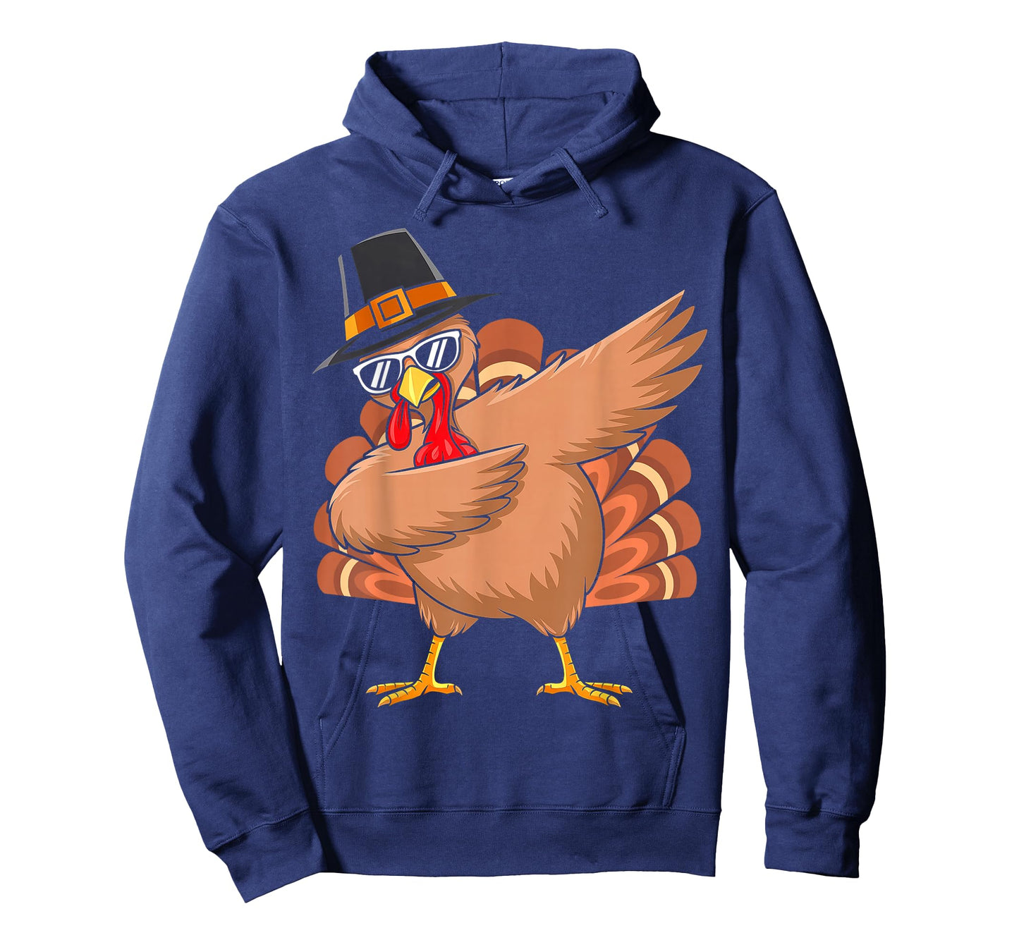 Dabbing Turkey Thanksgiving Pilgrim Turkey Costume Boys Kids T-Shirt