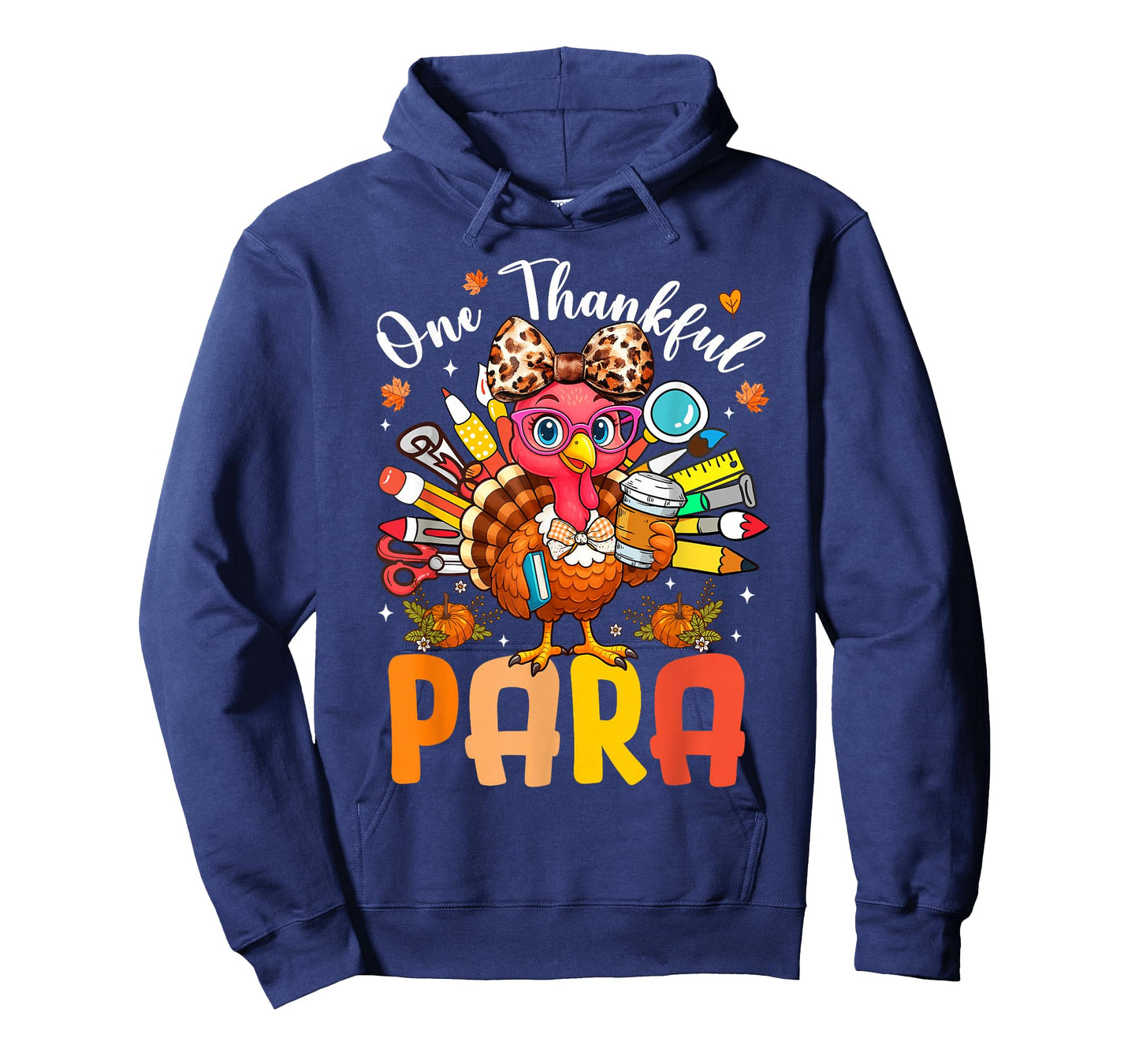 One Thankful Paraprofessional Thanksgiving Turkey Pencil T-Shirt