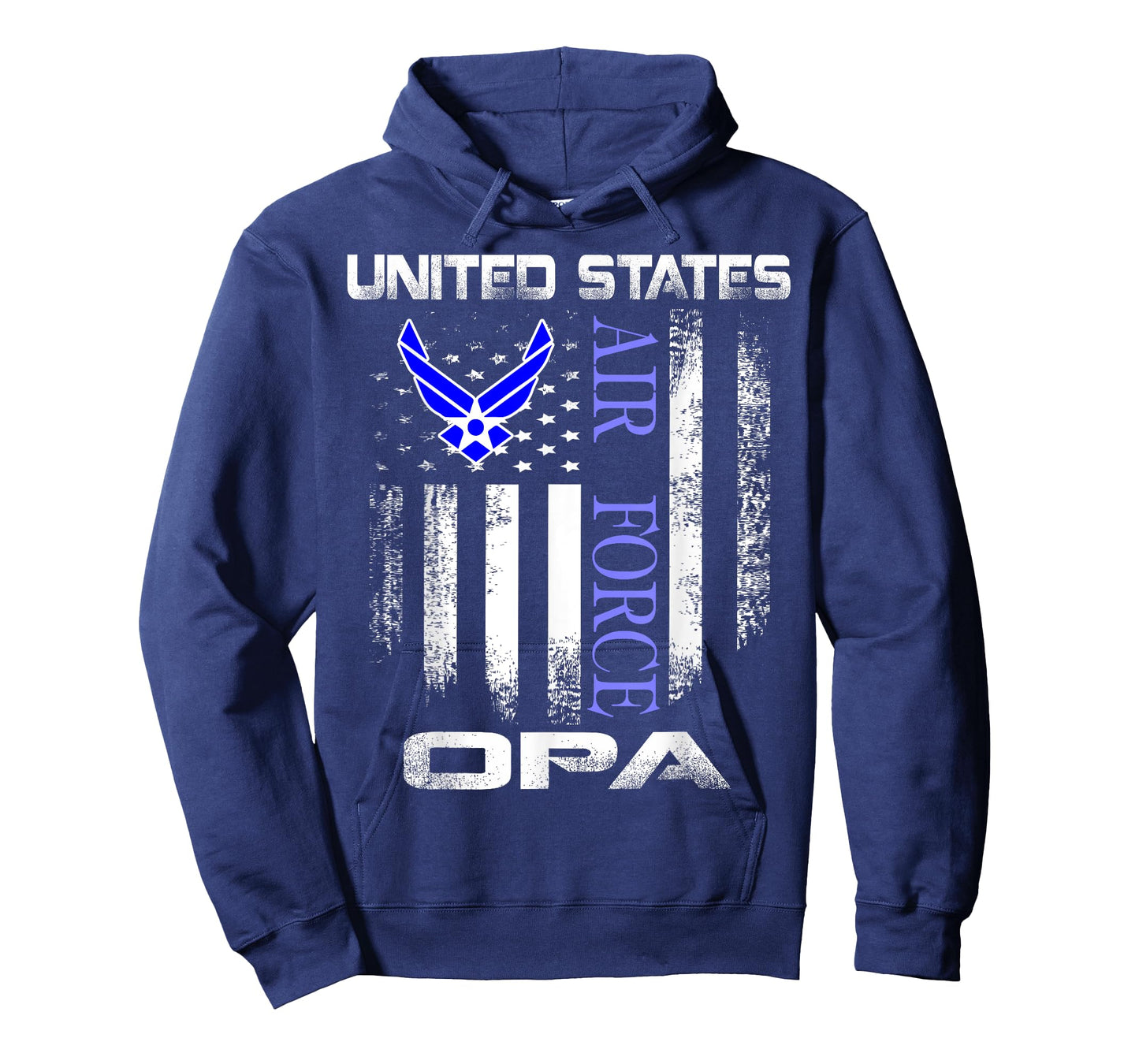 Vintage United States Air Force Opa With American Flag T-Shirt