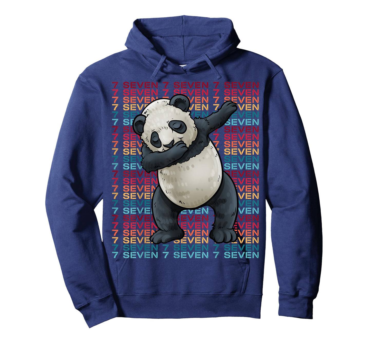7 Years Old Panda Dabbing 7th Birthday Panda Party T-Shirt