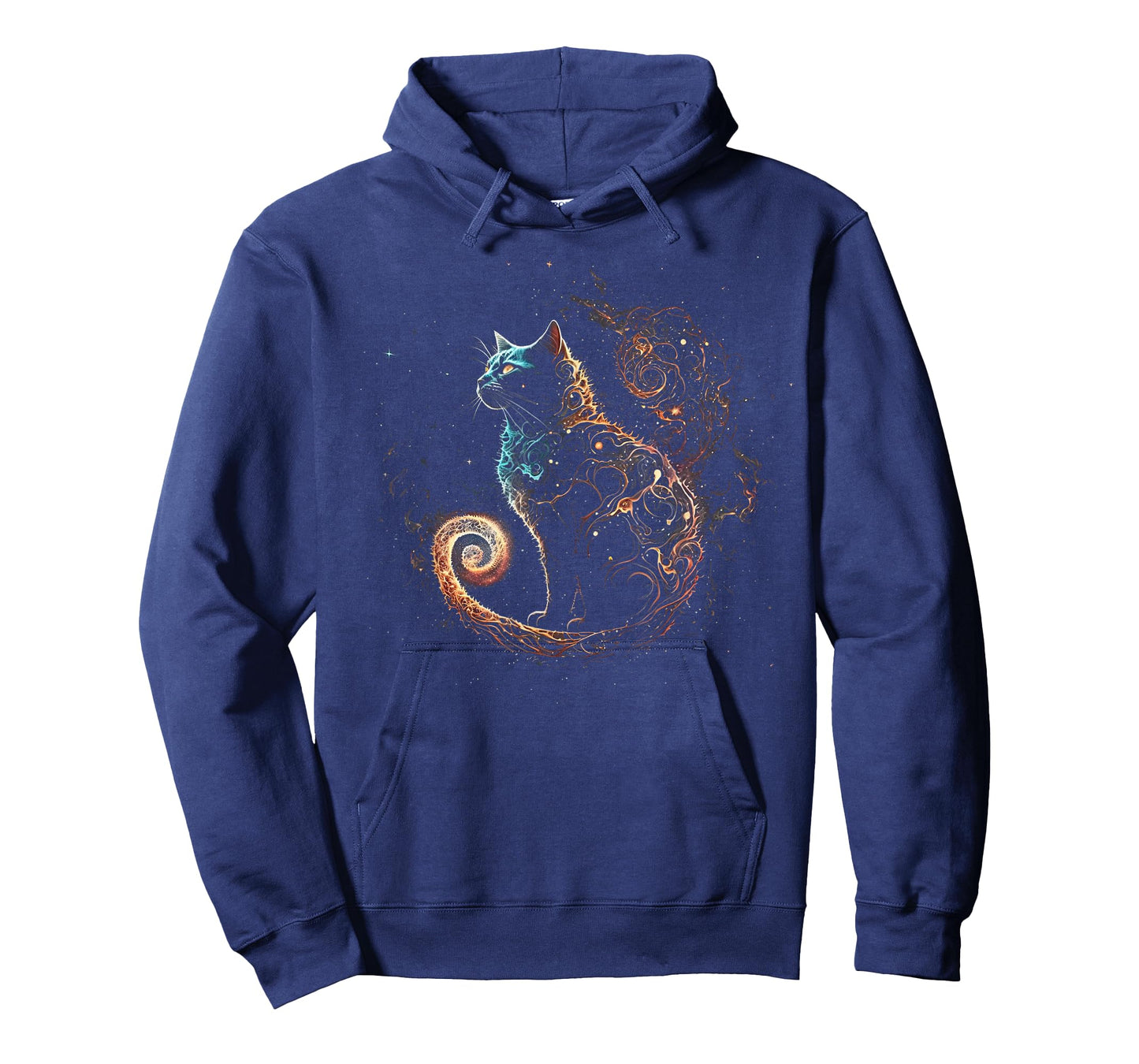 Cat in The Galaxy and Space Kitten Cat Head T-Shirt