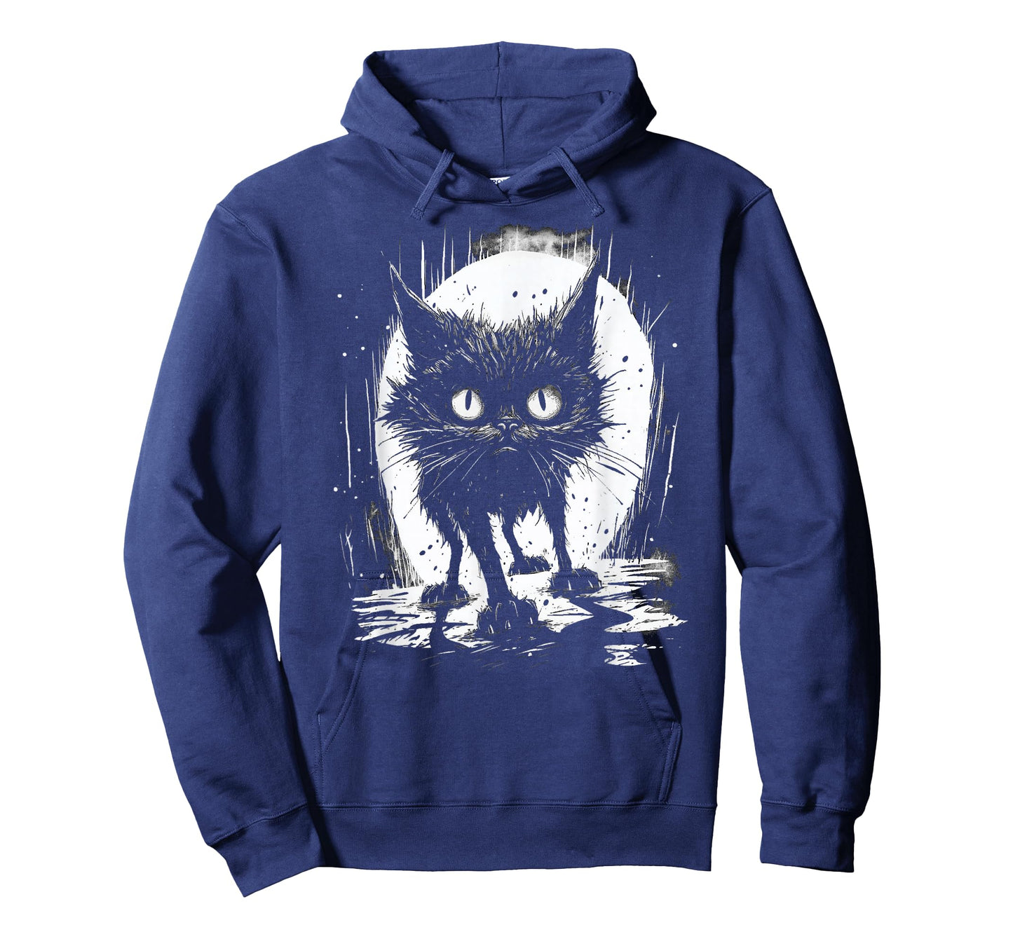 Cute Black Cat Stalks The Night T-Shirt