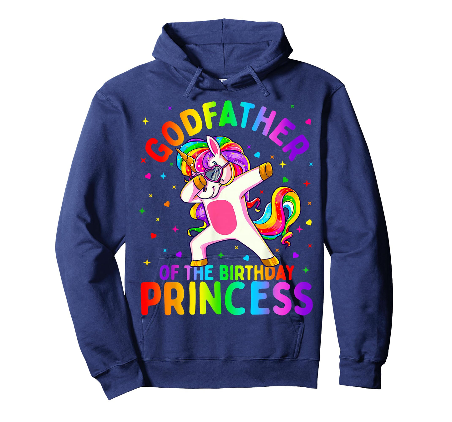 Godfather of the Birthday Princess Girl Dabbing Unicorn T-Shirt