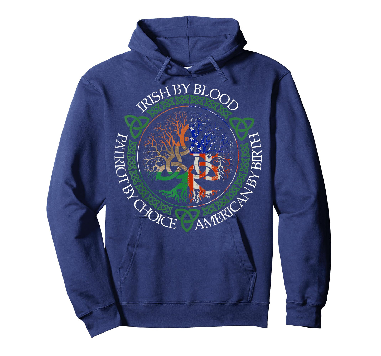 Irish By Blood American By Birth Patriot By Choice Flag Us T-Shirt