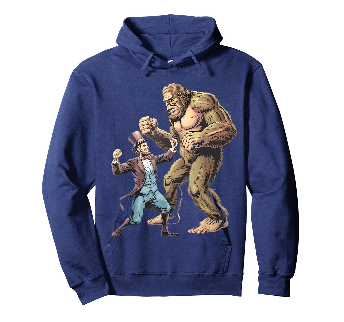 Abraham Lincoln Fighting Bigfoot T-Shirt