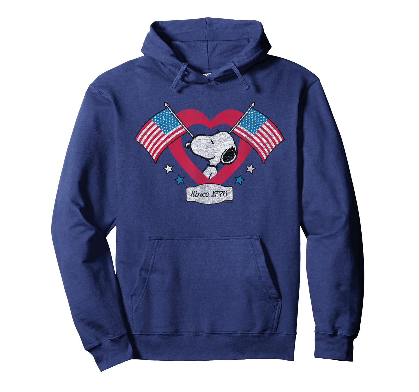 Peanuts - Snoopy Since 1776 Flag Heart T-Shirt