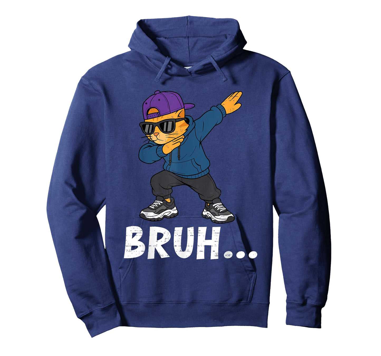 Funny Dabbing Cat Bruh Bro Pet Dab Meme Humor Men Teens Boys T-Shirt