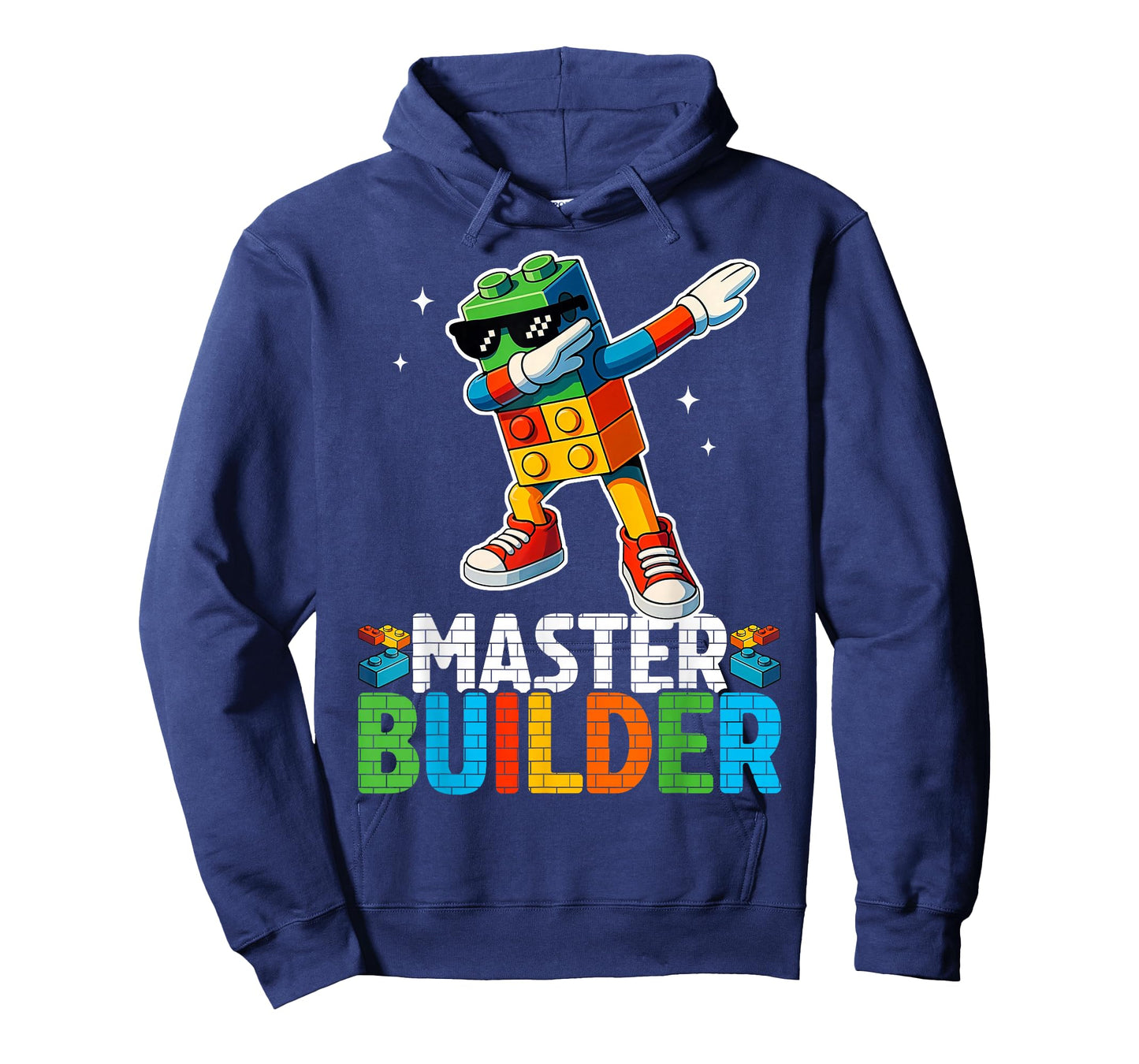 Dabbing Blocks Bricks Building Kids Boys Master Builder T-Shirt