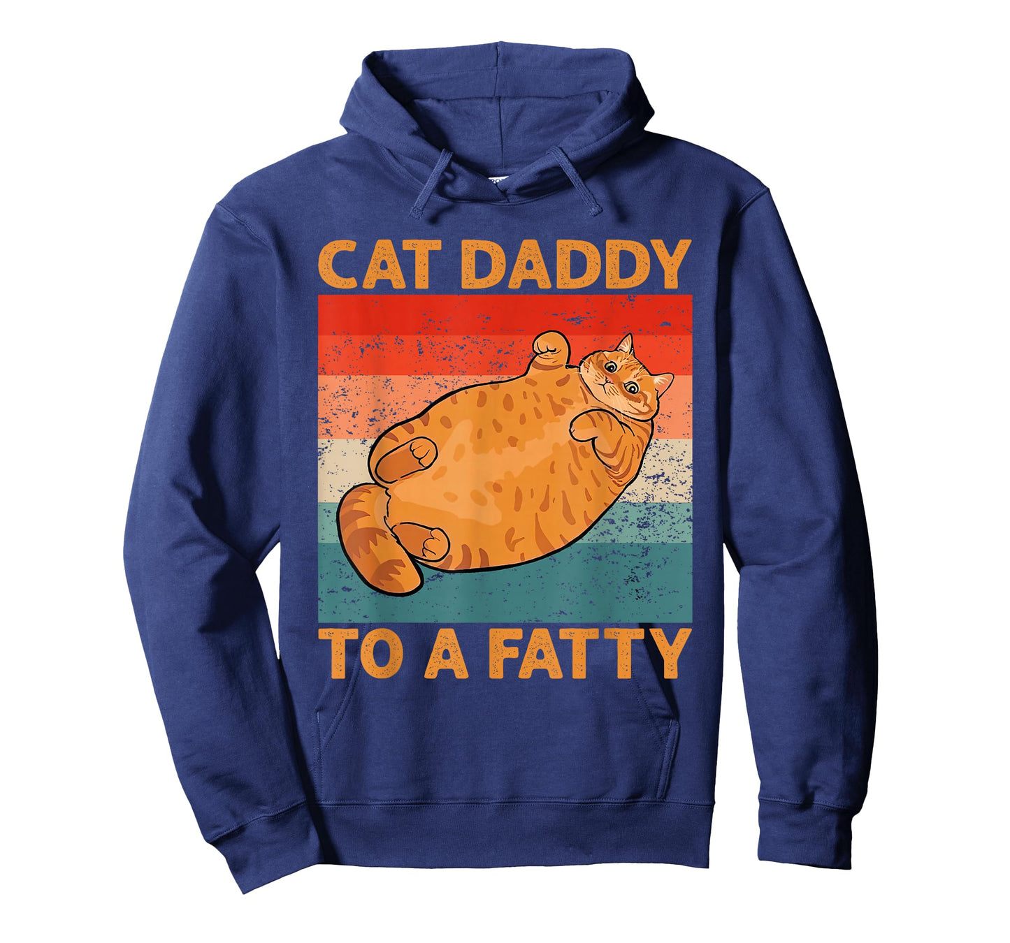 Retro Fat Chonk Dad Tee Funny Cat Daddy To A Fatty T-Shirt