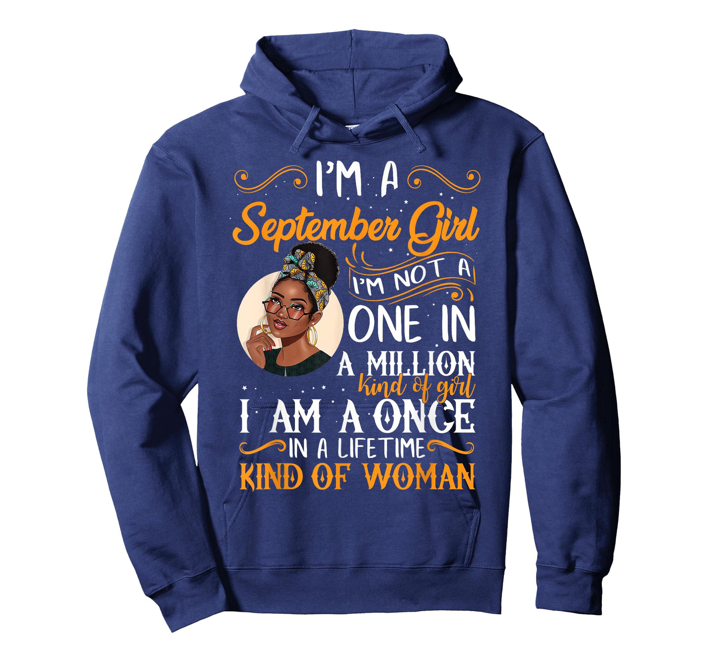 I'm A September Girl Black Women Virgo Libra Birthday T-Shirt