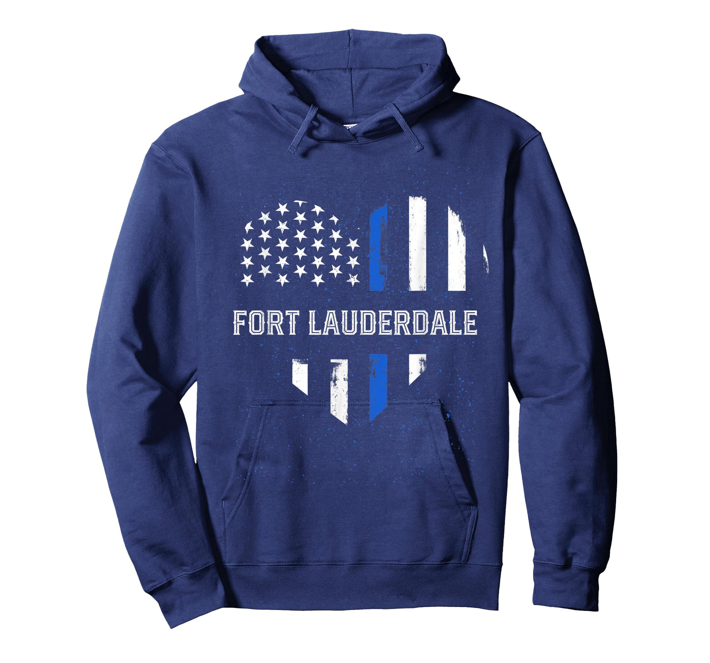 Thin Blue Line Heart Fort Lauderdale Police Officer T-Shirt