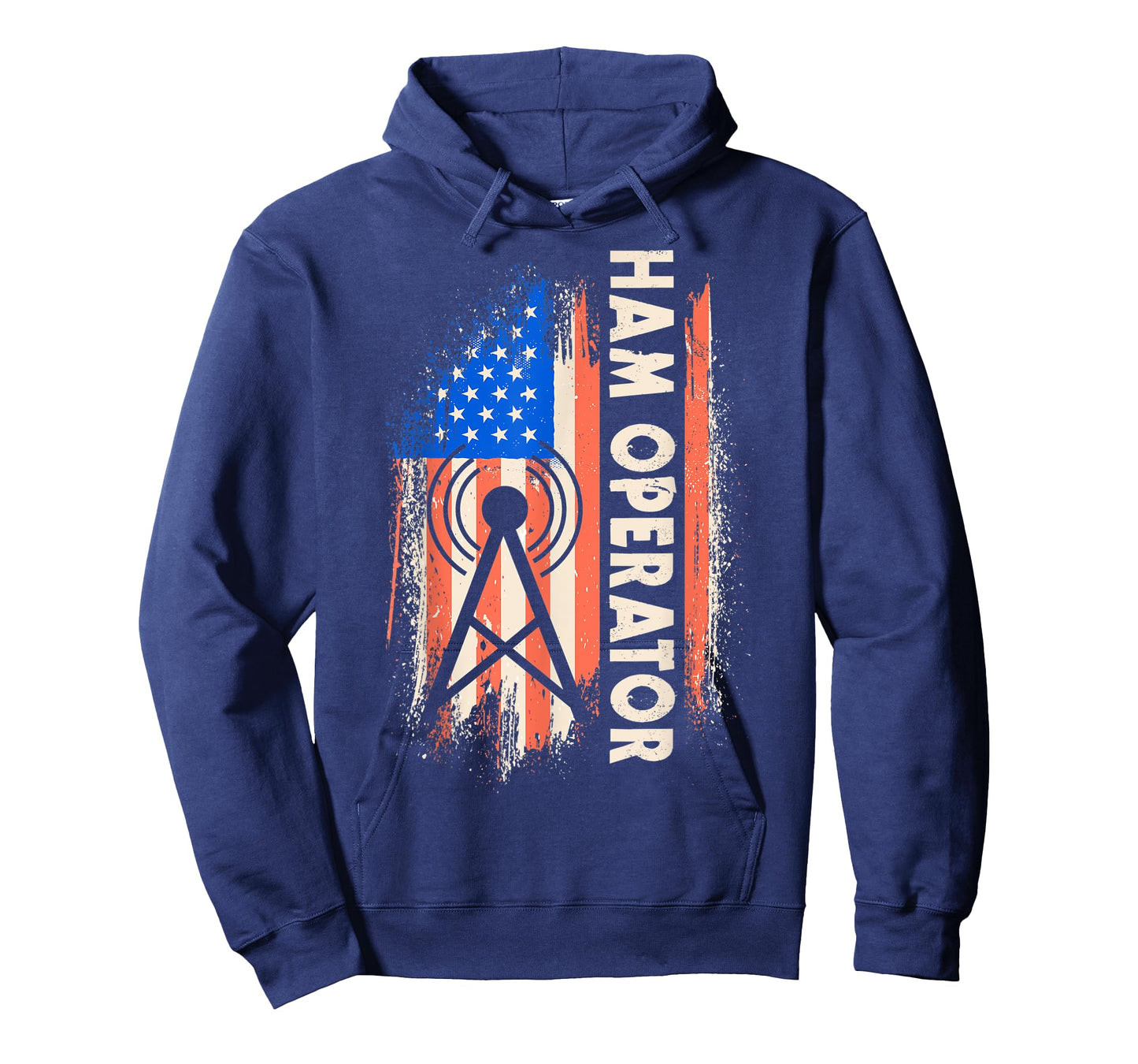 Patriotic USA Flag Ham Radio Amateur Radio Operator Women Men T-Shirt