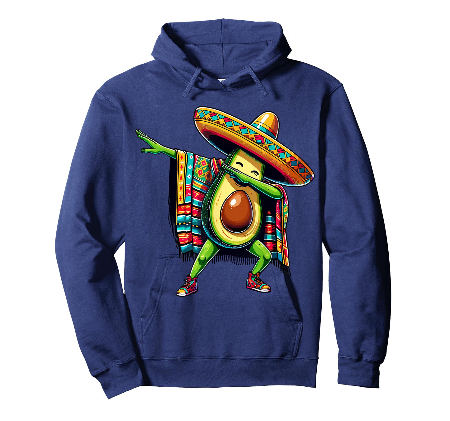 Dabbing Mexican Poncho Avocado Cinco de Mayo T-Shirt