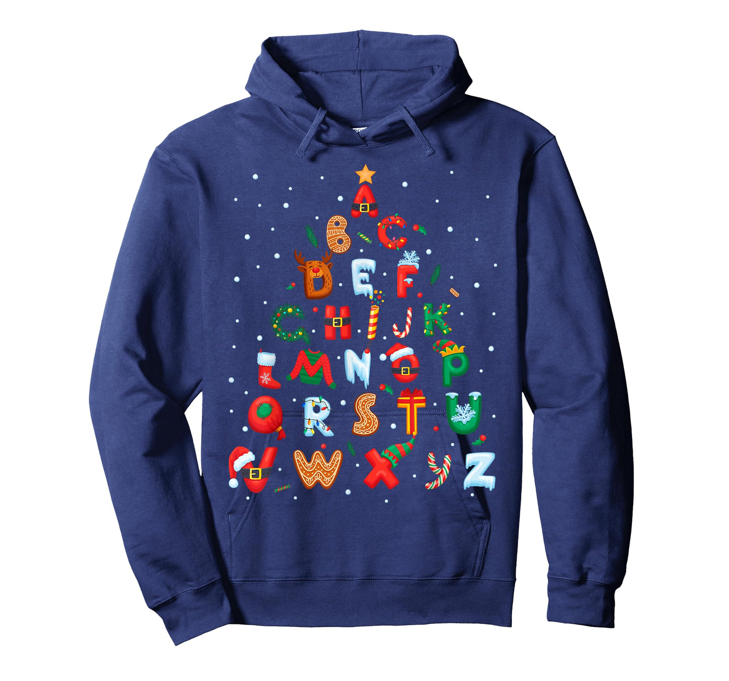 ABCs Learning Kindergarten Teacher Funny Christmas Alphabet T-Shirt