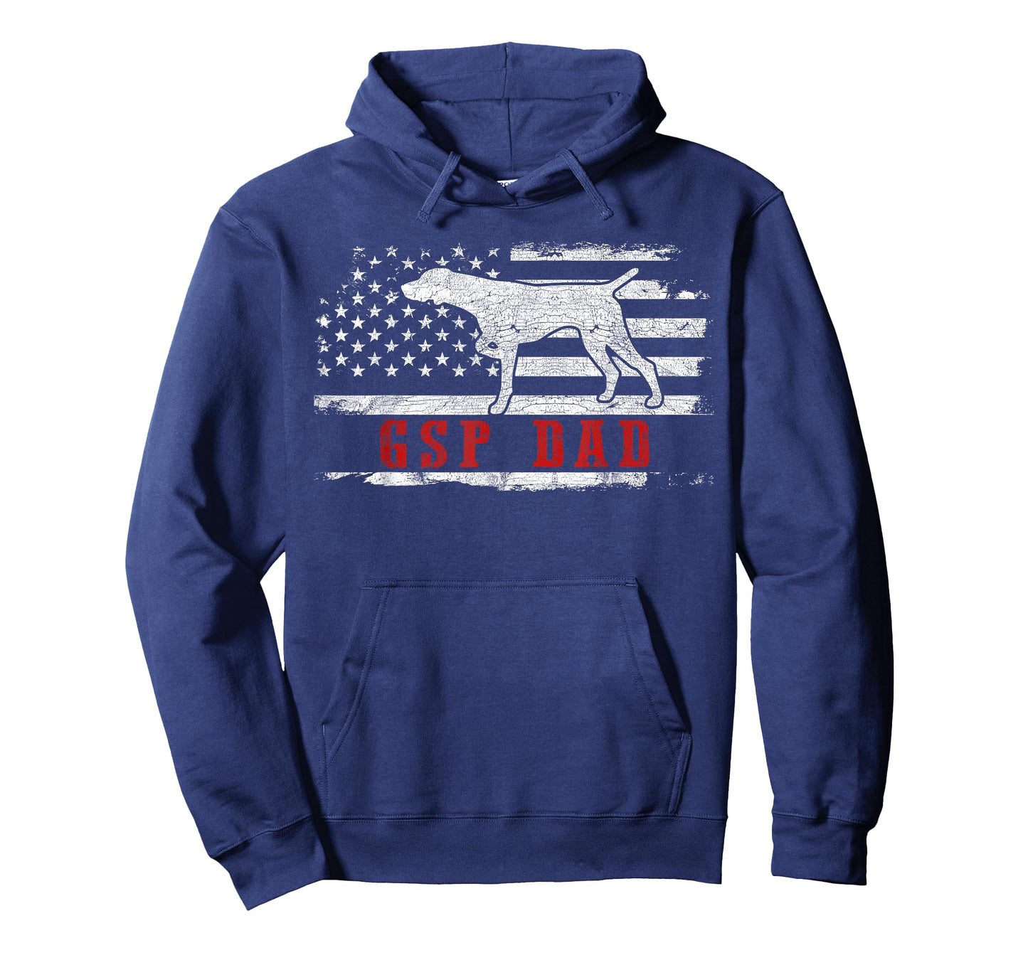 GSP Dad American Flag German Shorthaired Pointer Dog T-Shirt