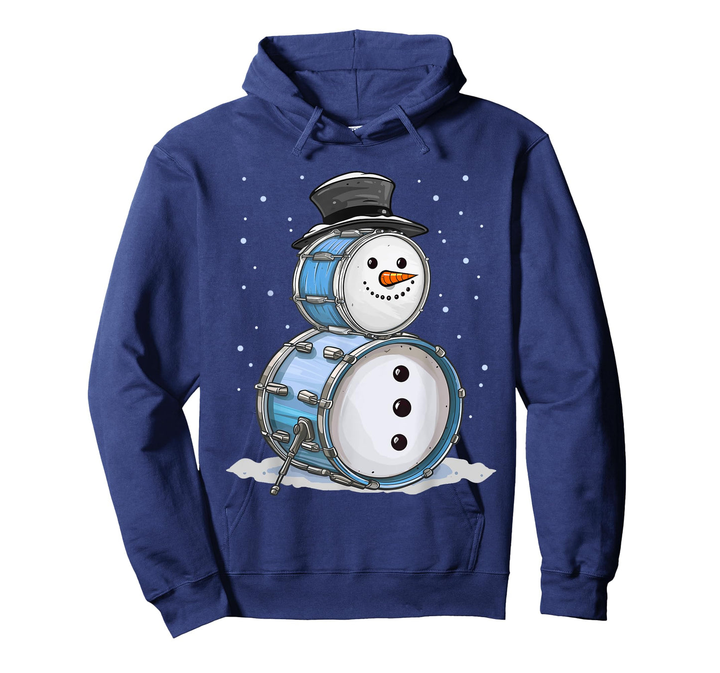 Funny Christmas Snowman Drummer Drums Percussion T-Shirt