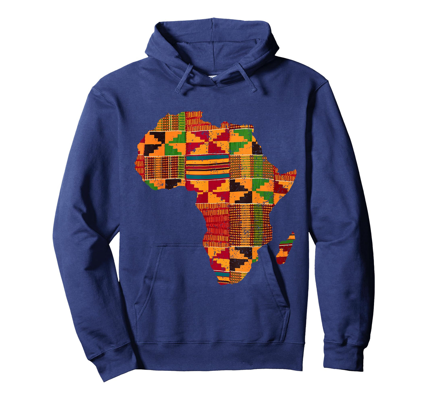 Cool Africa Map Kente Cloth Gift for Men Women African Lover T-Shirt Small