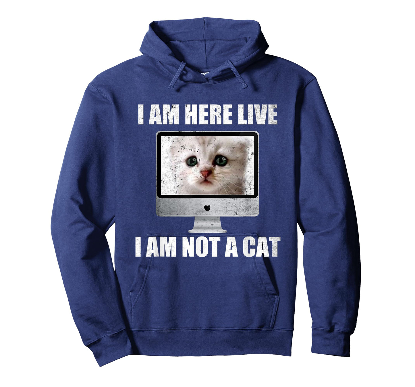 I Am Here Live I Am Not A Cat Funny Lawyer Cat Meme T-Shirt