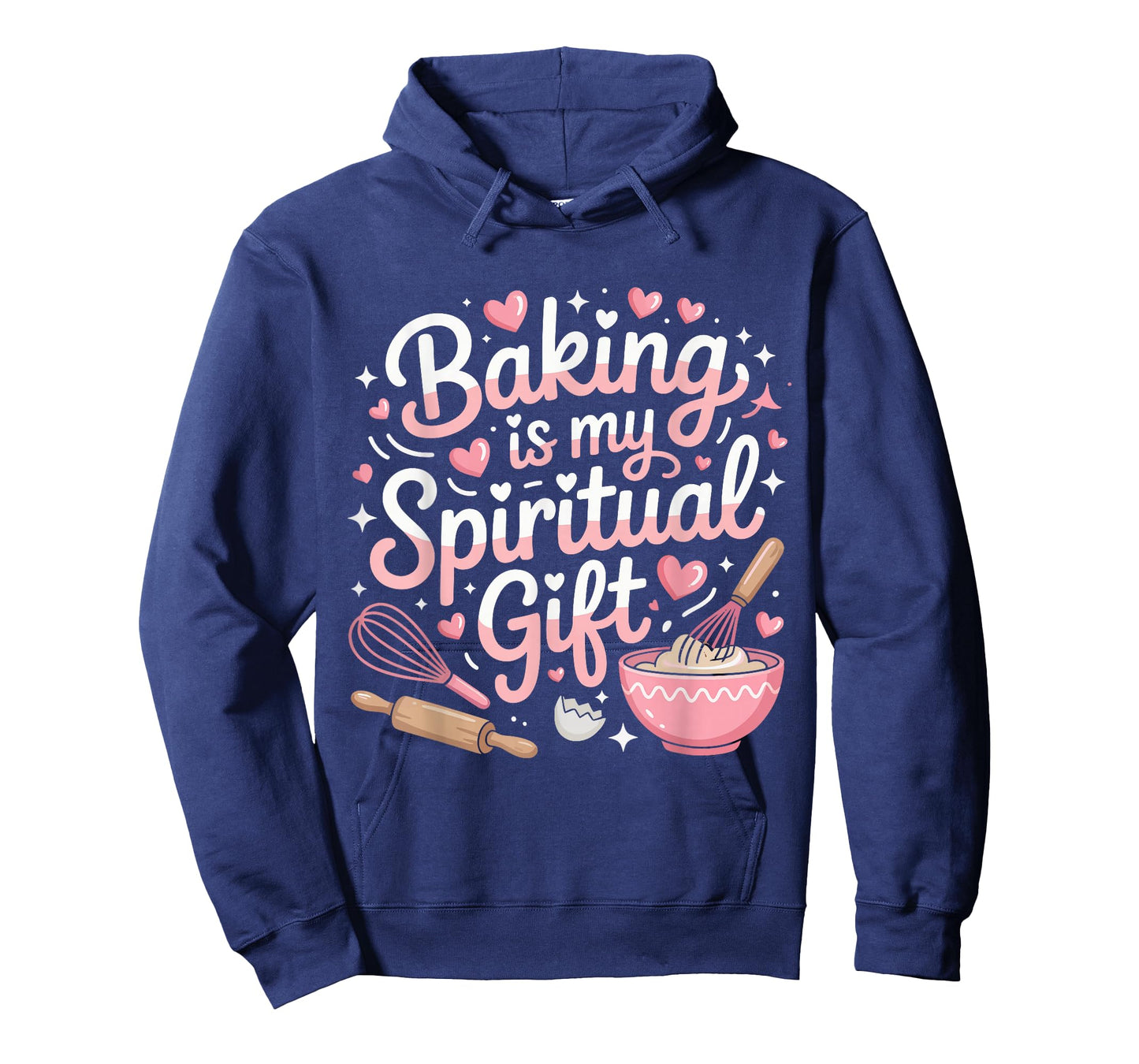 Baking Is My Spiritual Gift Pink Funny Graphic T-Shirt