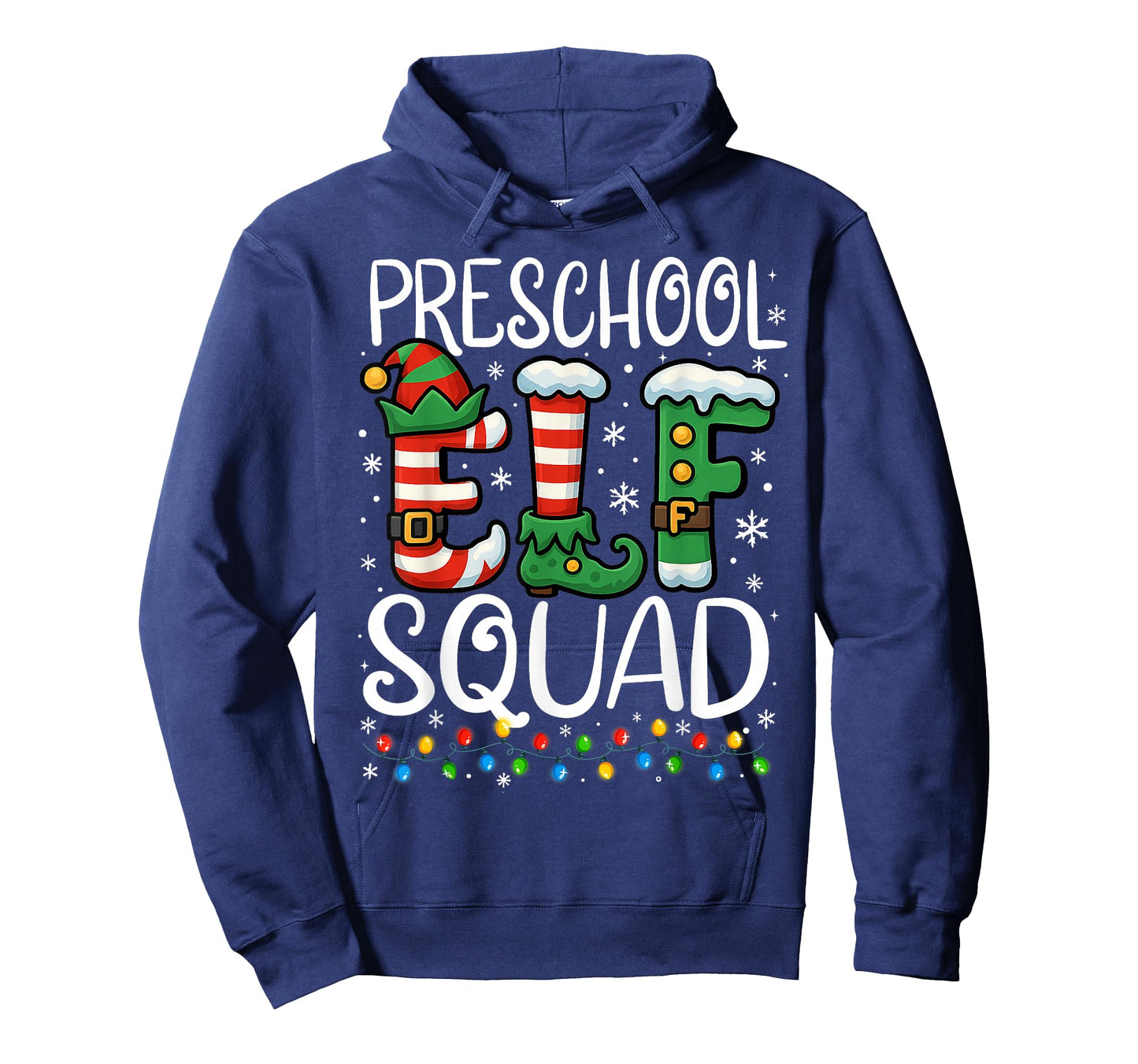 Preschool Elf Squad Funny Teacher Christmas Students T-Shirt