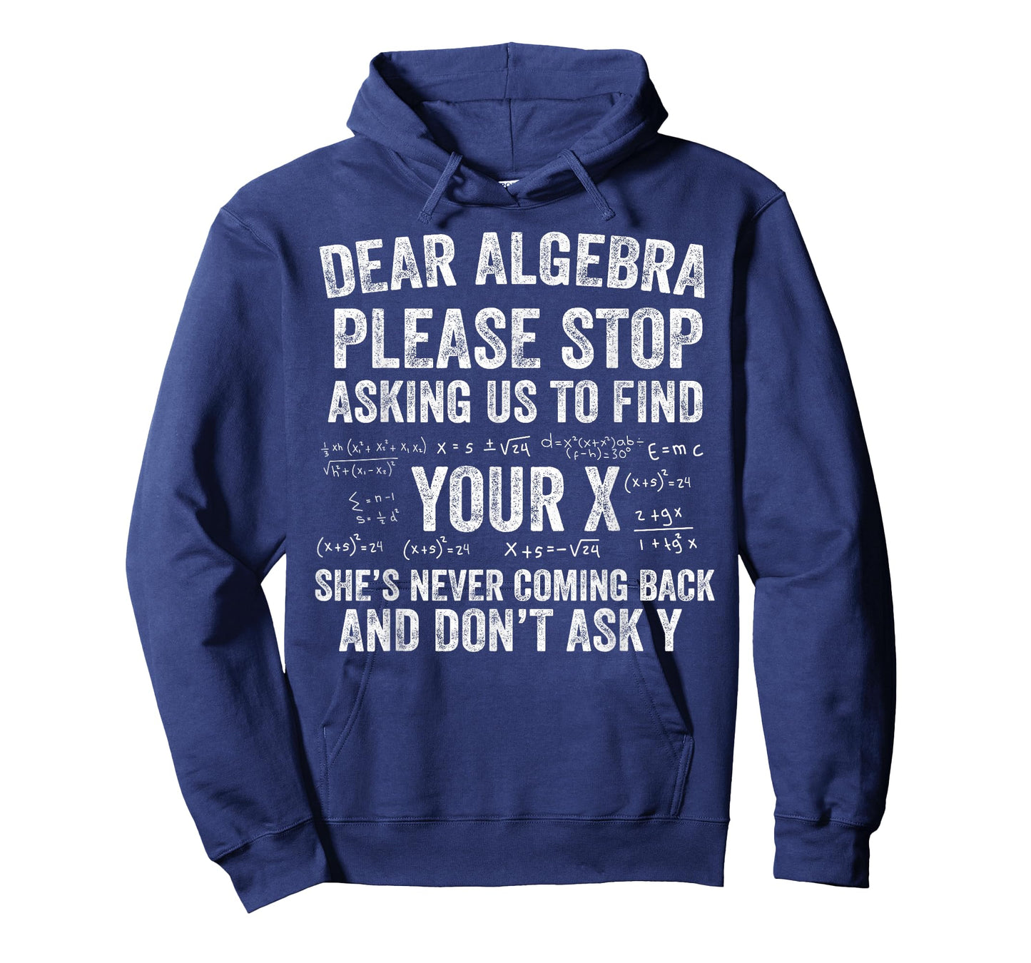 Dear Algebra Stop Asking to Find Your X Funny Math T-Shirt