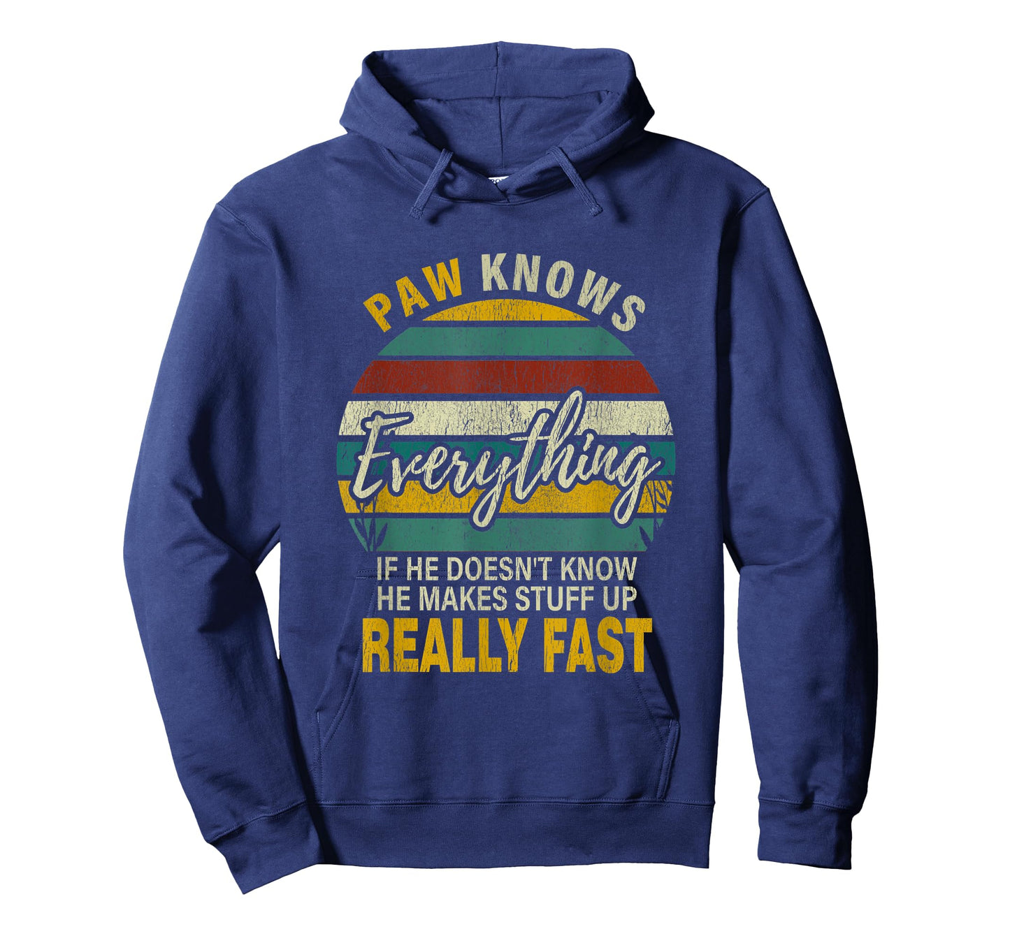 Mens Paw Know Everything Grandpa Christmas Gifts T-Shirt