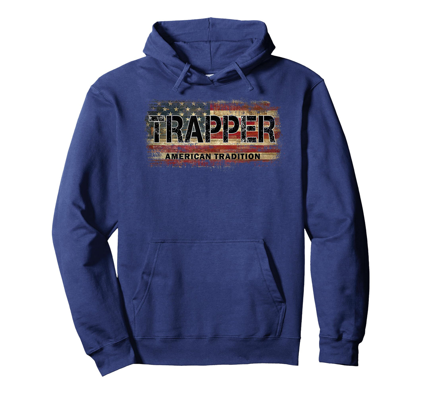 Vintage USA Flag Trapper Women Kids Men T-Shirt
