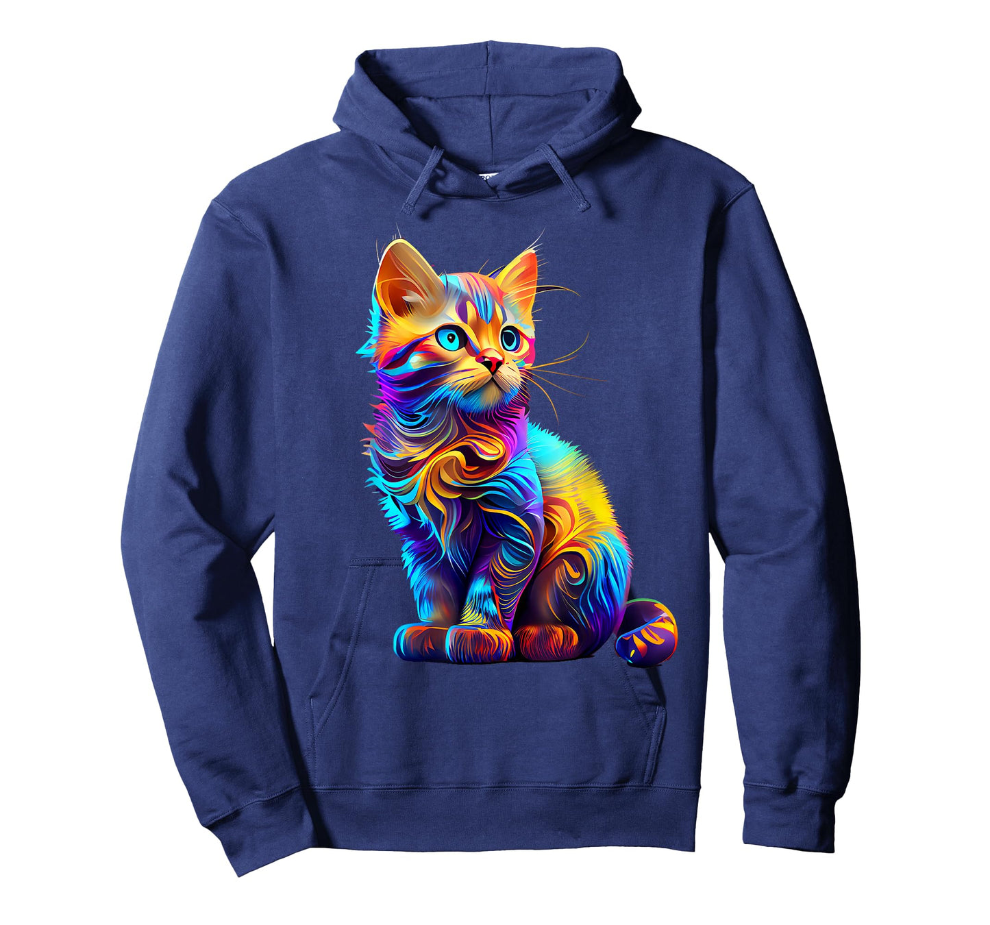 Cute Cat for Kids Kitten Lovers Colorful Art Kitty Adoption T-Shirt