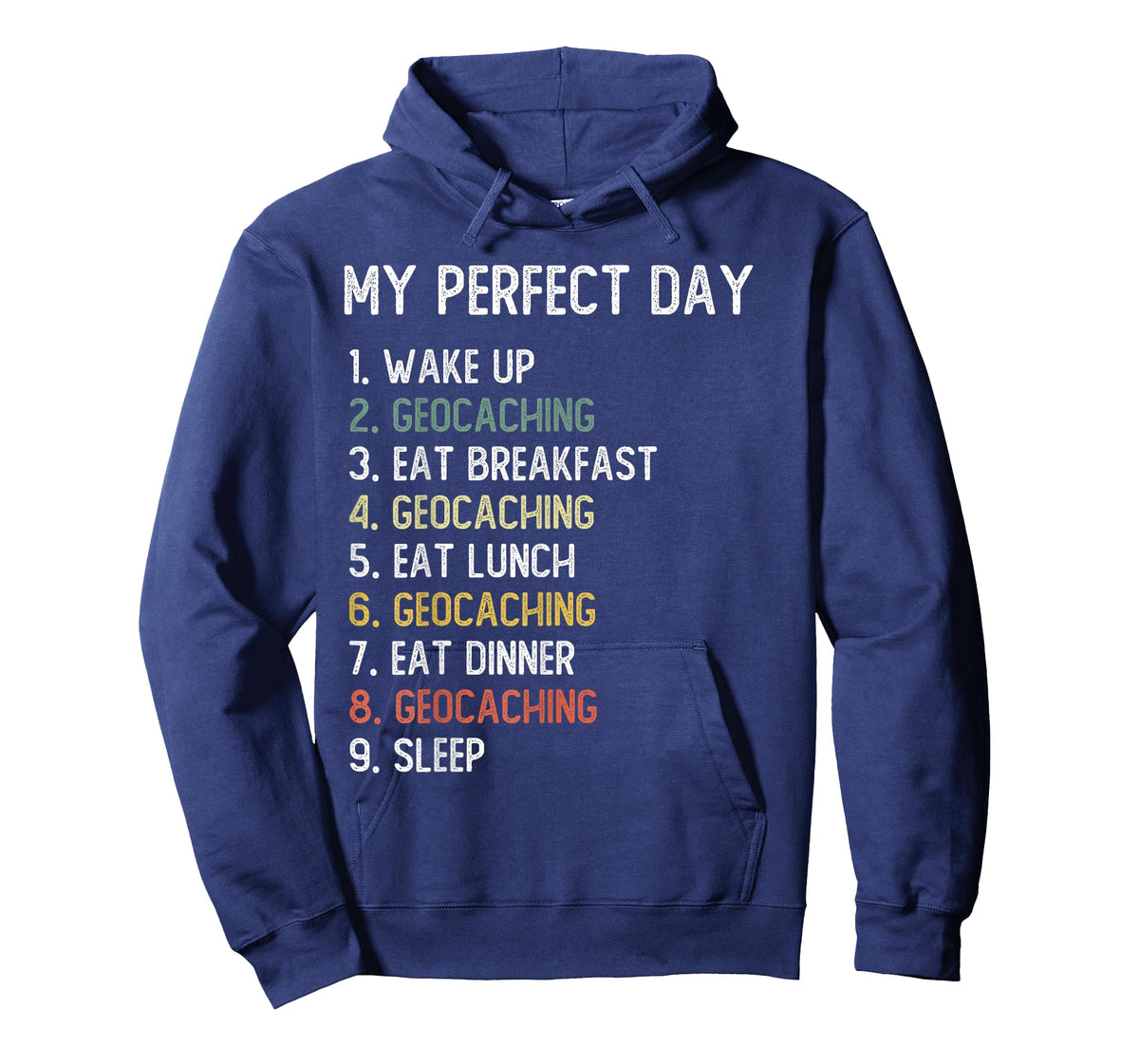 Perfect Day Geocaching Shirts Men Boys Teen Geocaching T-Shirt