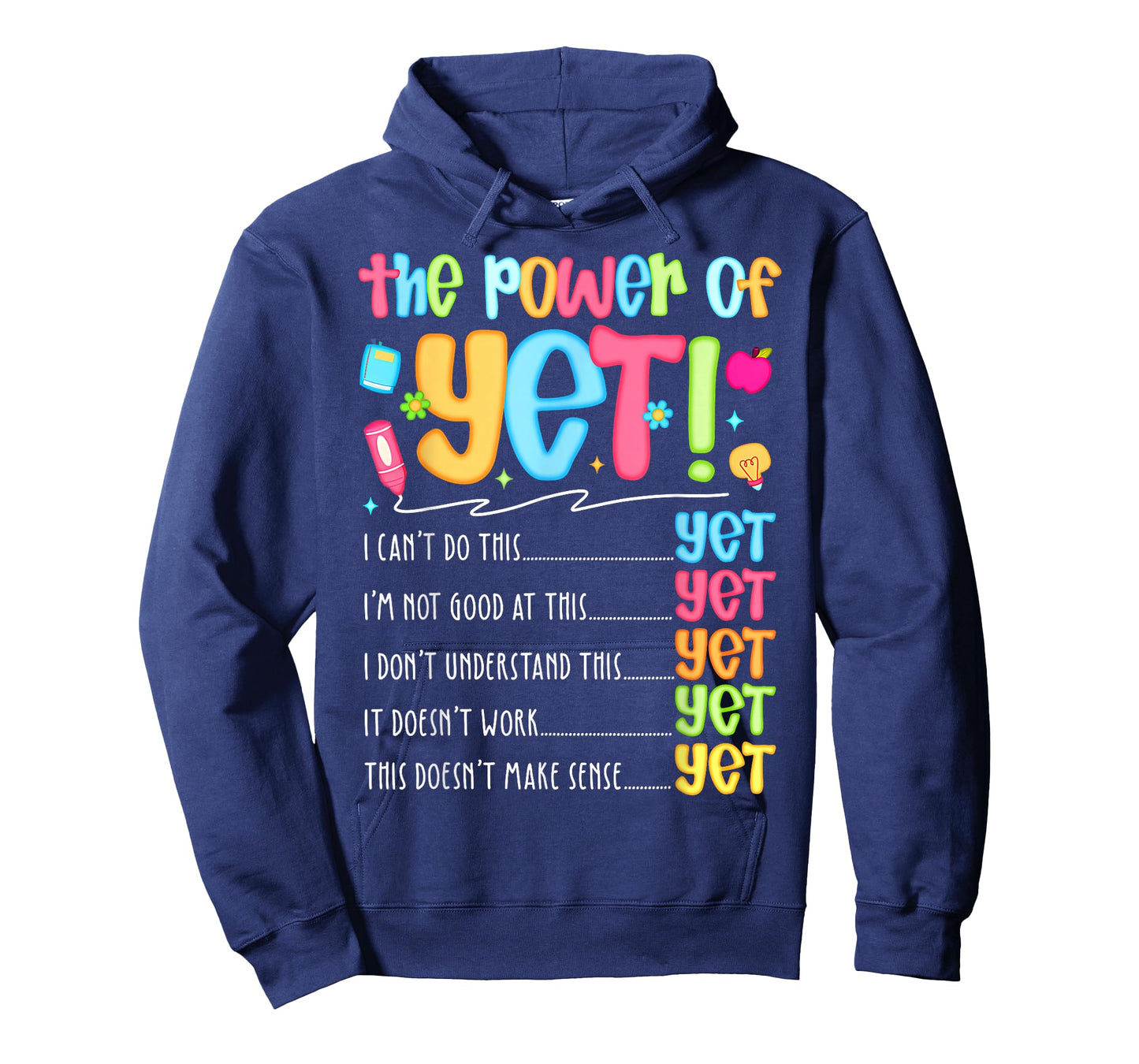 Growth Mindset Teacher Kindness Power of Yet Inspirational T-Shirt